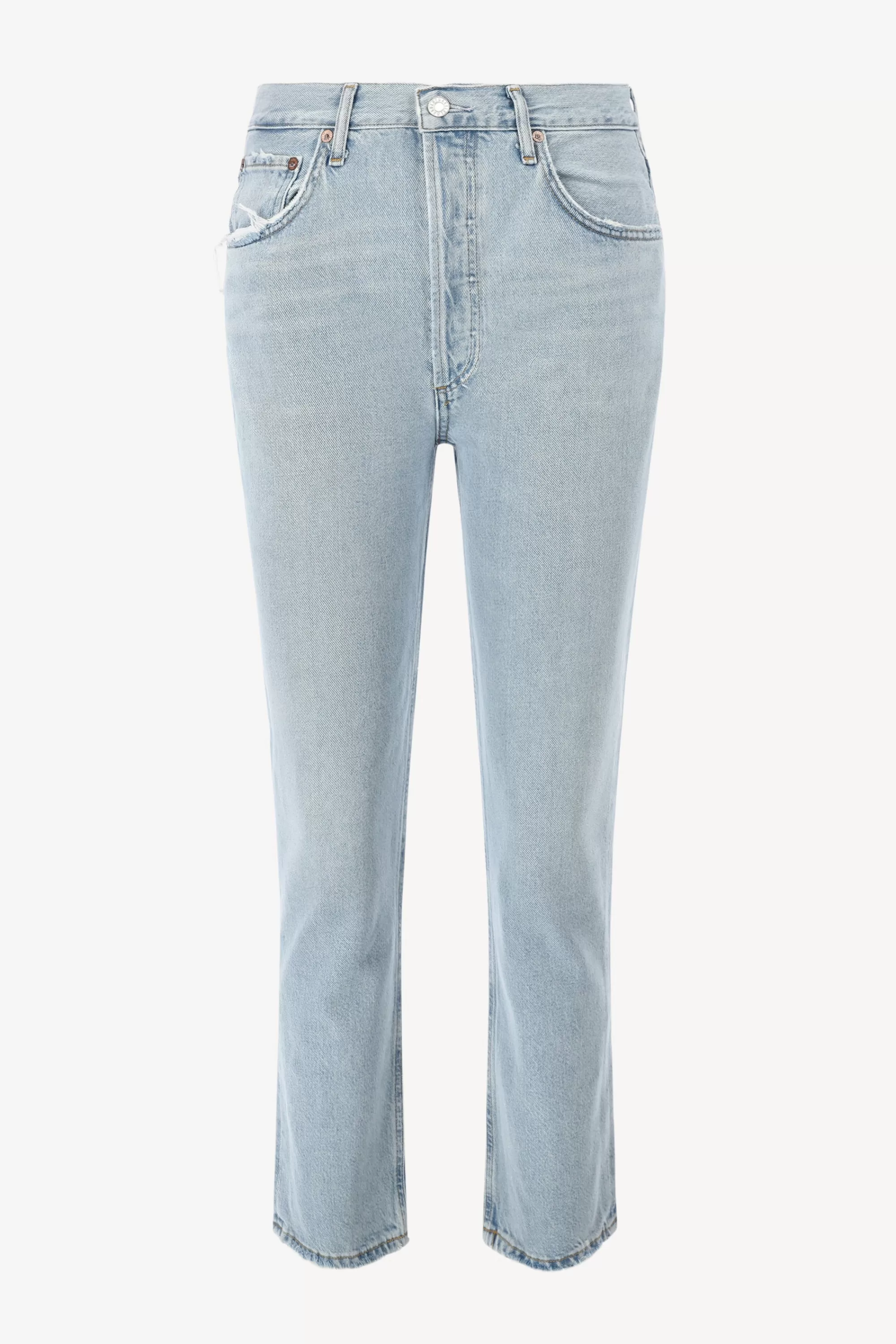 Frauen Agolde Jeans Riley Crop In Reputation