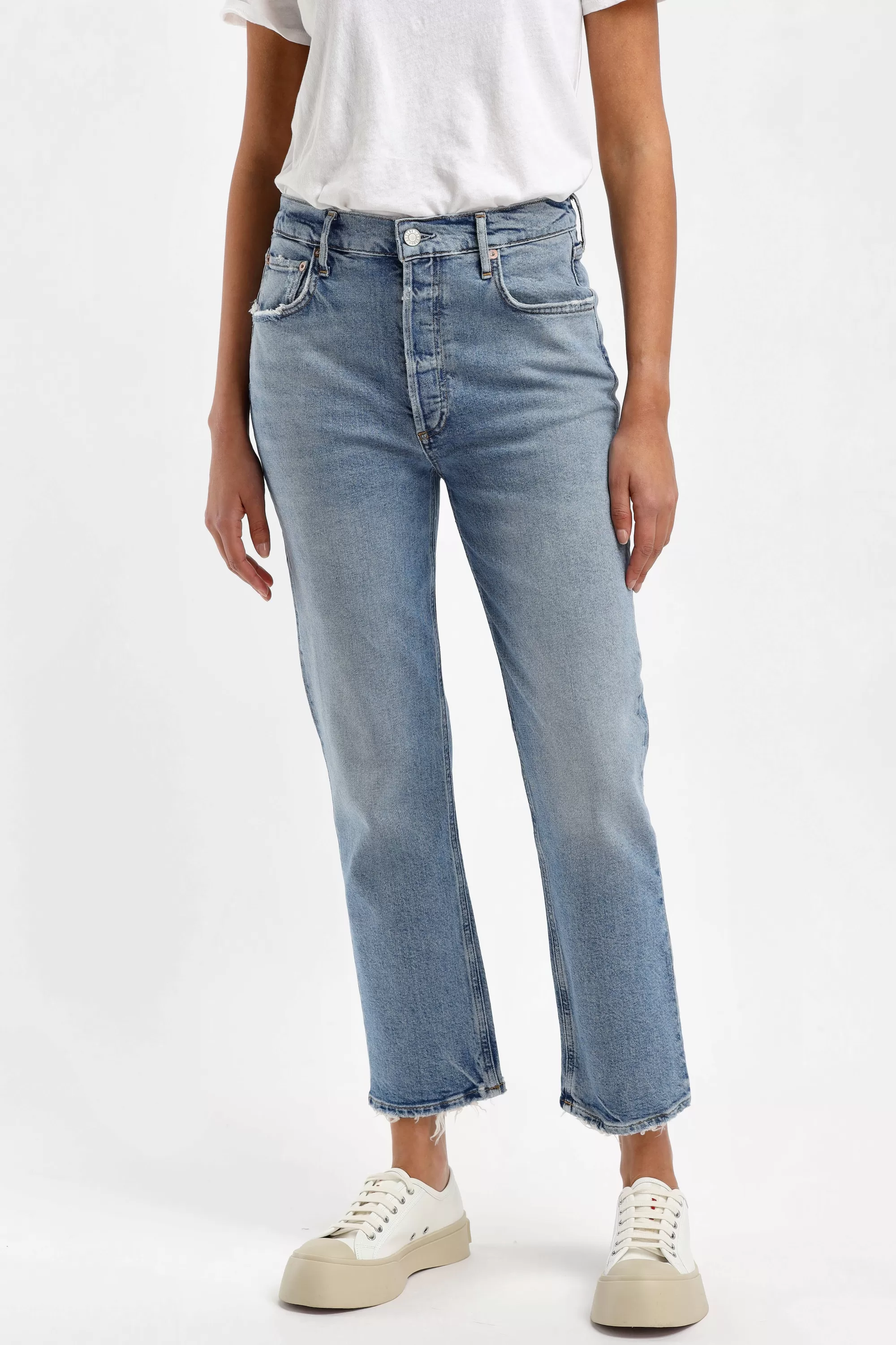 Frauen Agolde Jeans Riley High Rise In Cove