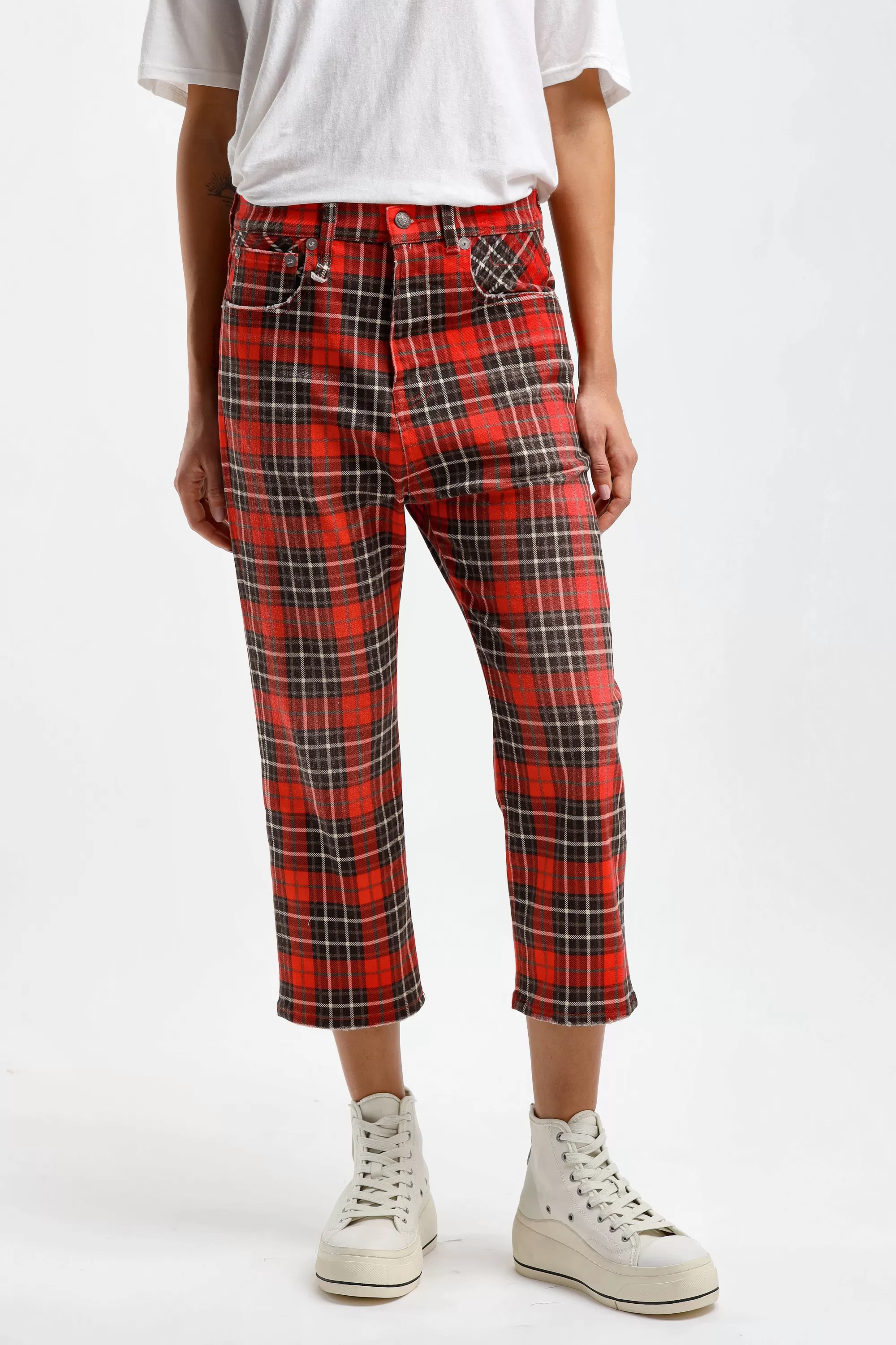 Frauen R13 Jeans Tailored Drop In Red Plaid