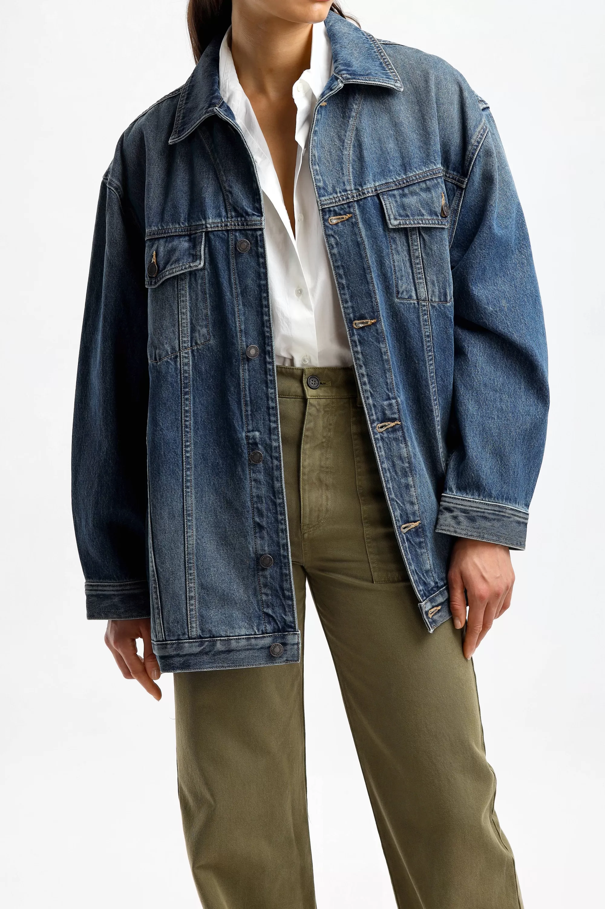 Frauen Nili Lotan Jeansjacke Adam In Simon Wash