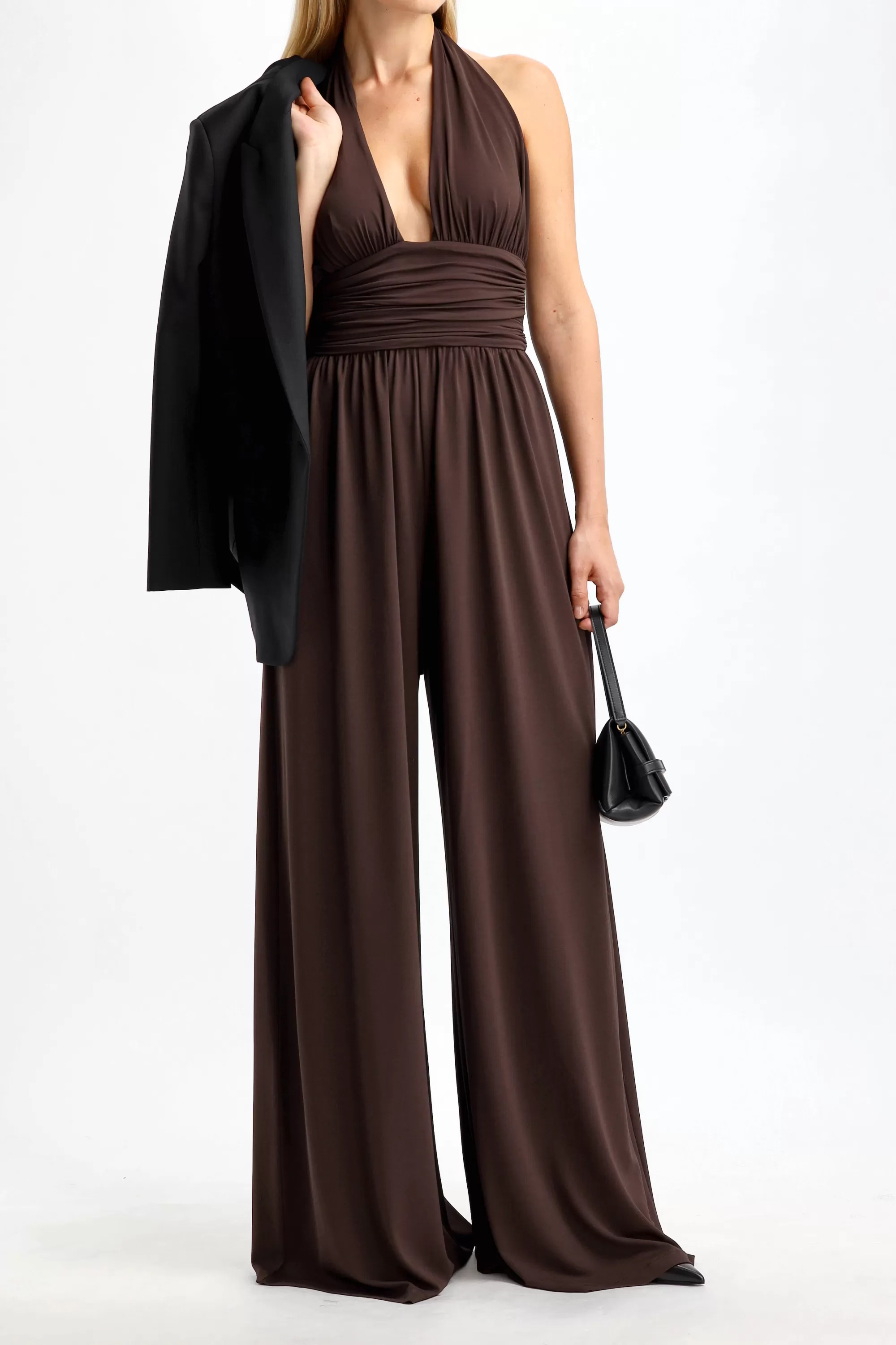 Frauen Michael Kors Collection Jumpsuit In Chocolate