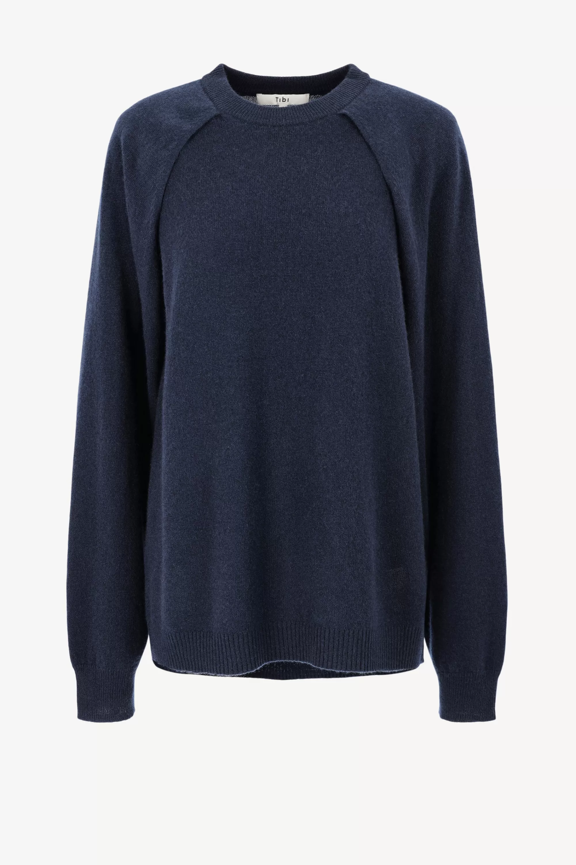 Frauen Tibi Kaschmirpullover Easy Cozy In Navy