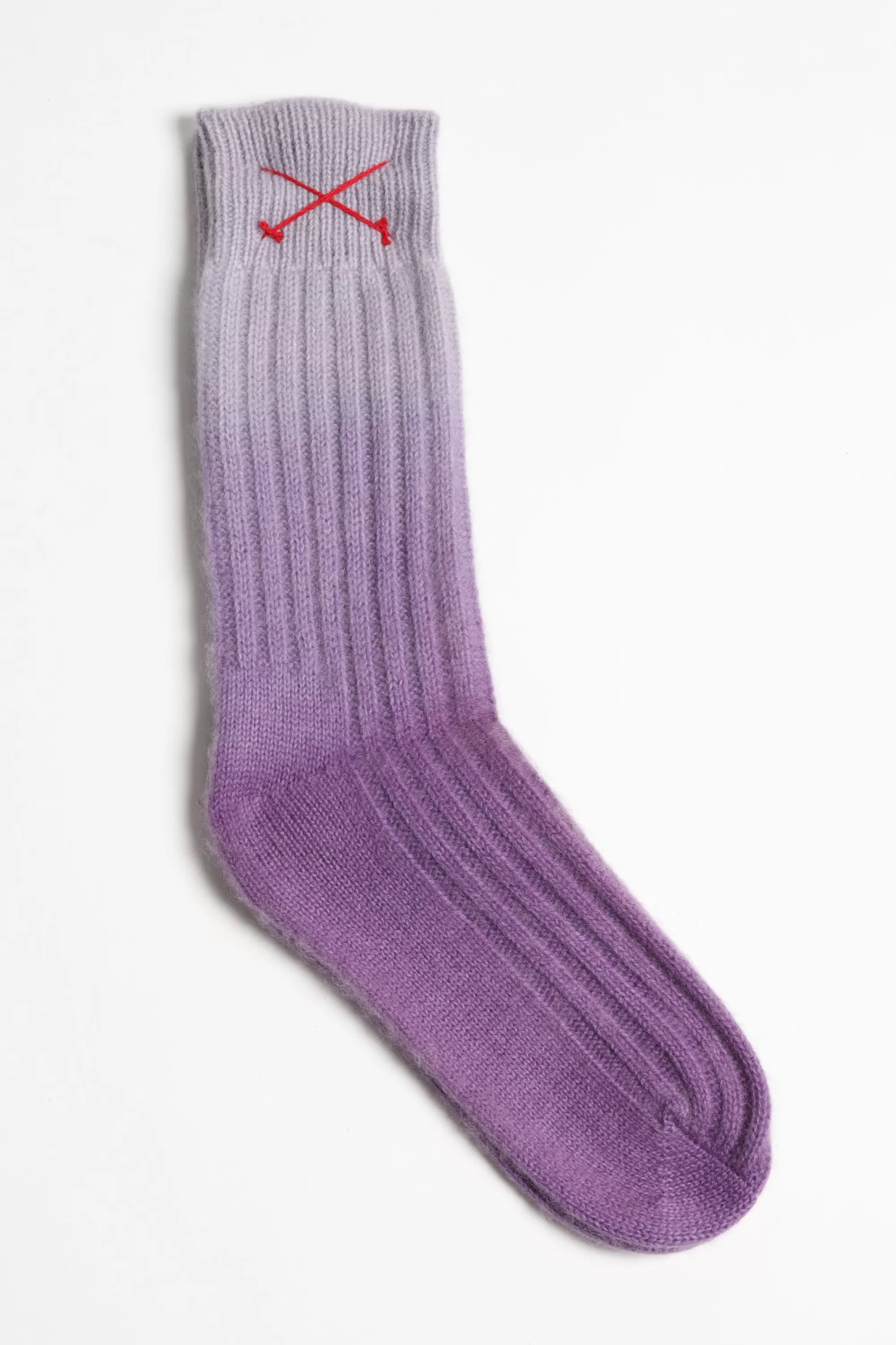 Frauen Mell-o Kaschmirsocken Dip Dye In Violet