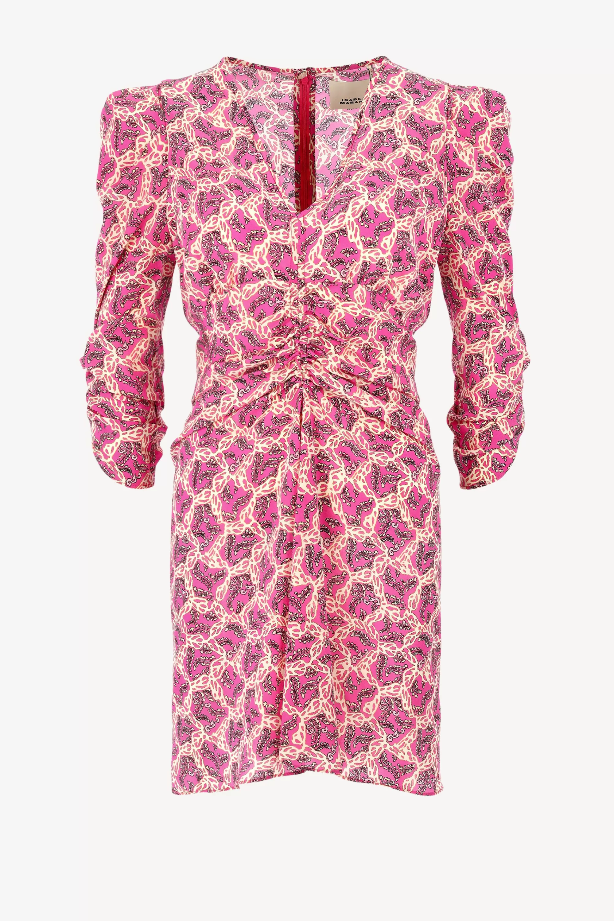 Frauen Isabel Marant Kleid Aliniza In Fuchsia