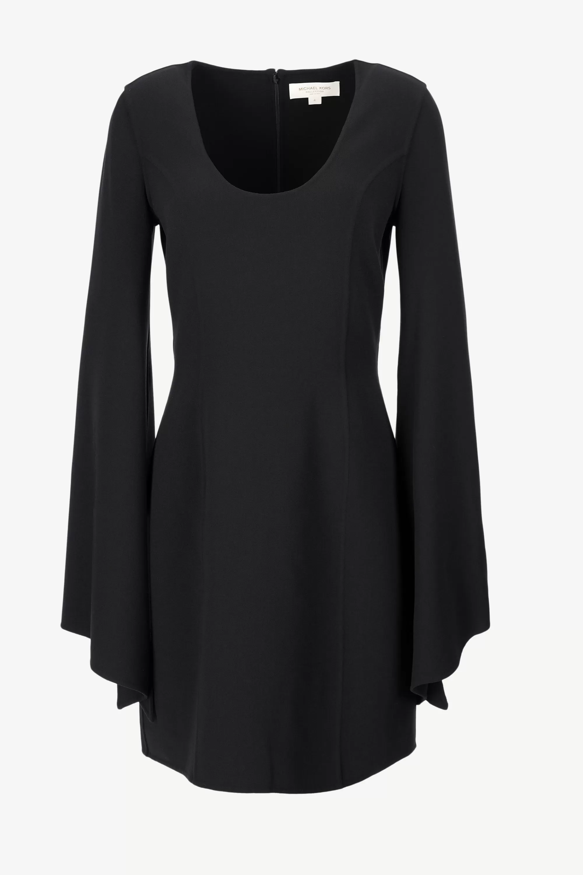 Frauen Michael Kors Collection Kleid Barathea In Schwarz