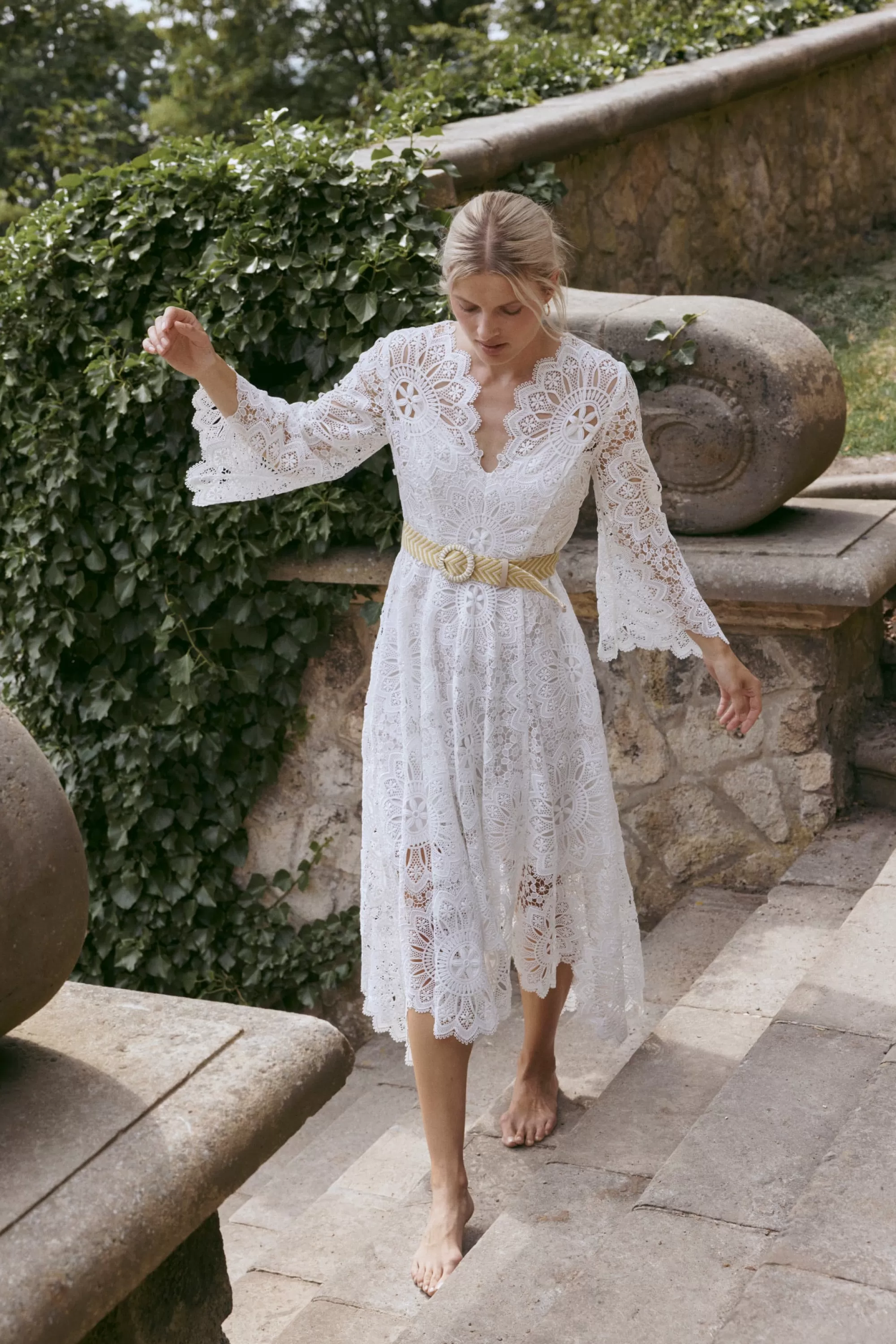 Frauen Zimmermann Kleid Chintz Dolly In Ivory