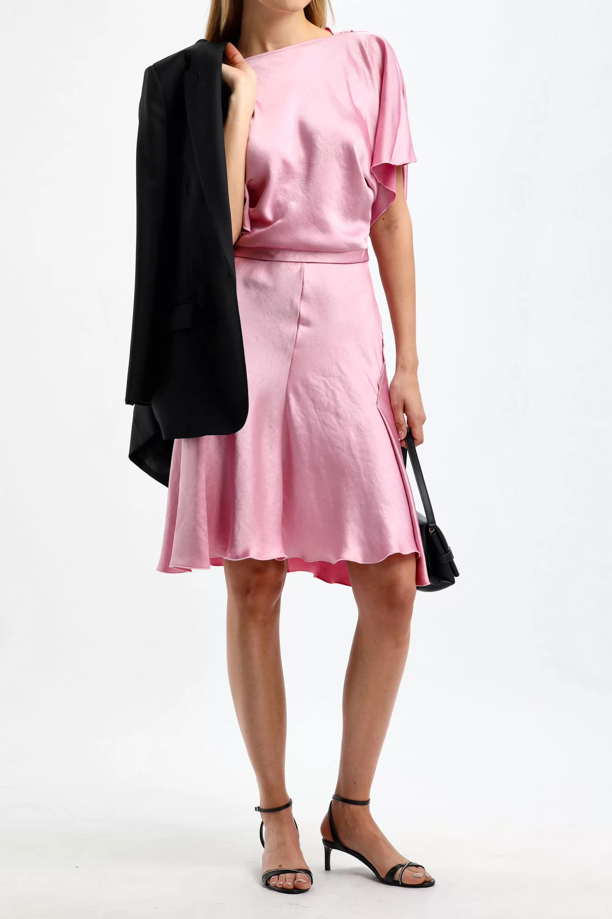 Frauen Victoria Beckham Kleid Draped Cut Out In Rose