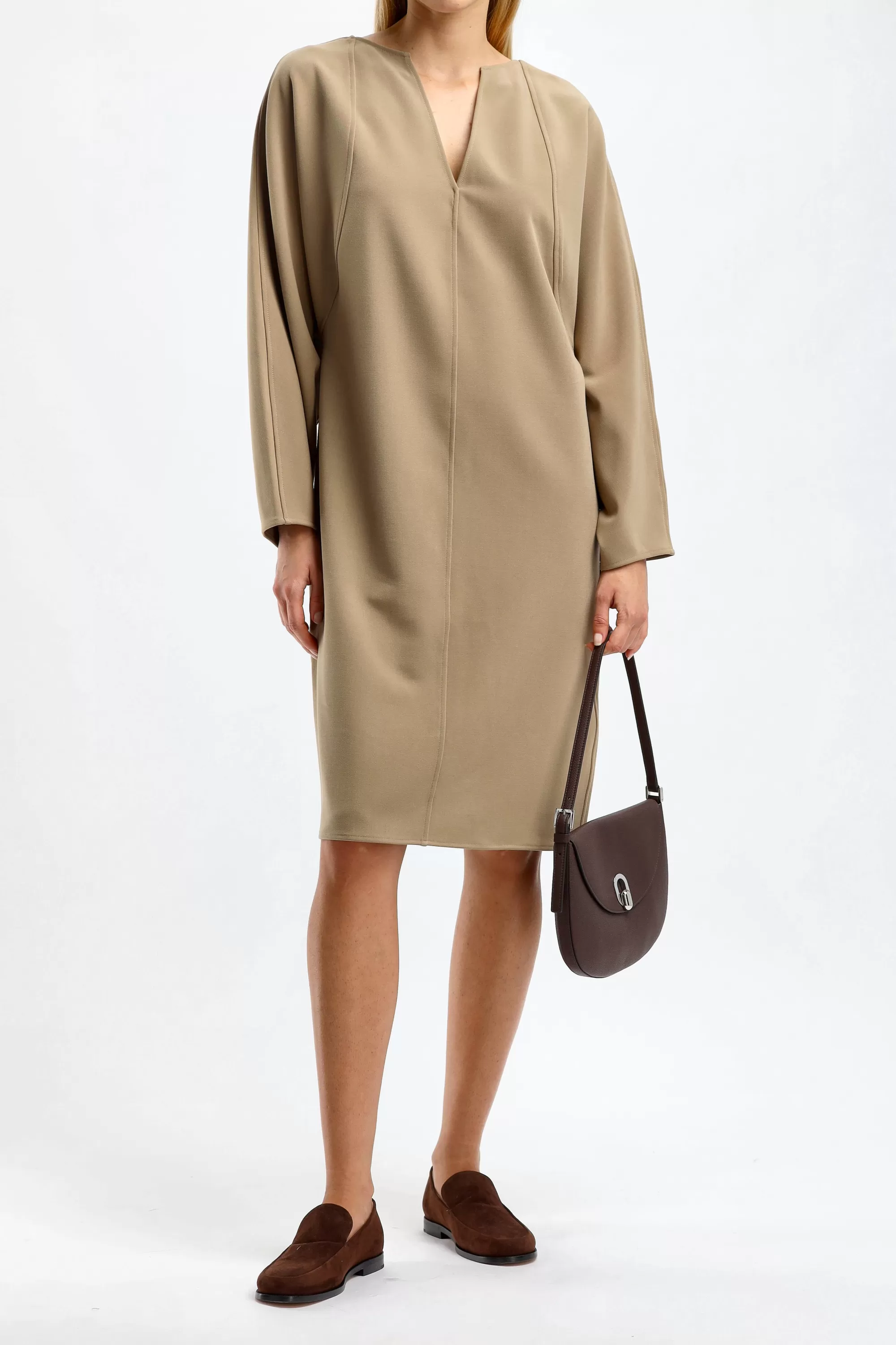 Frauen by Malene Birger Kleid Elvina In Elmwood Beige