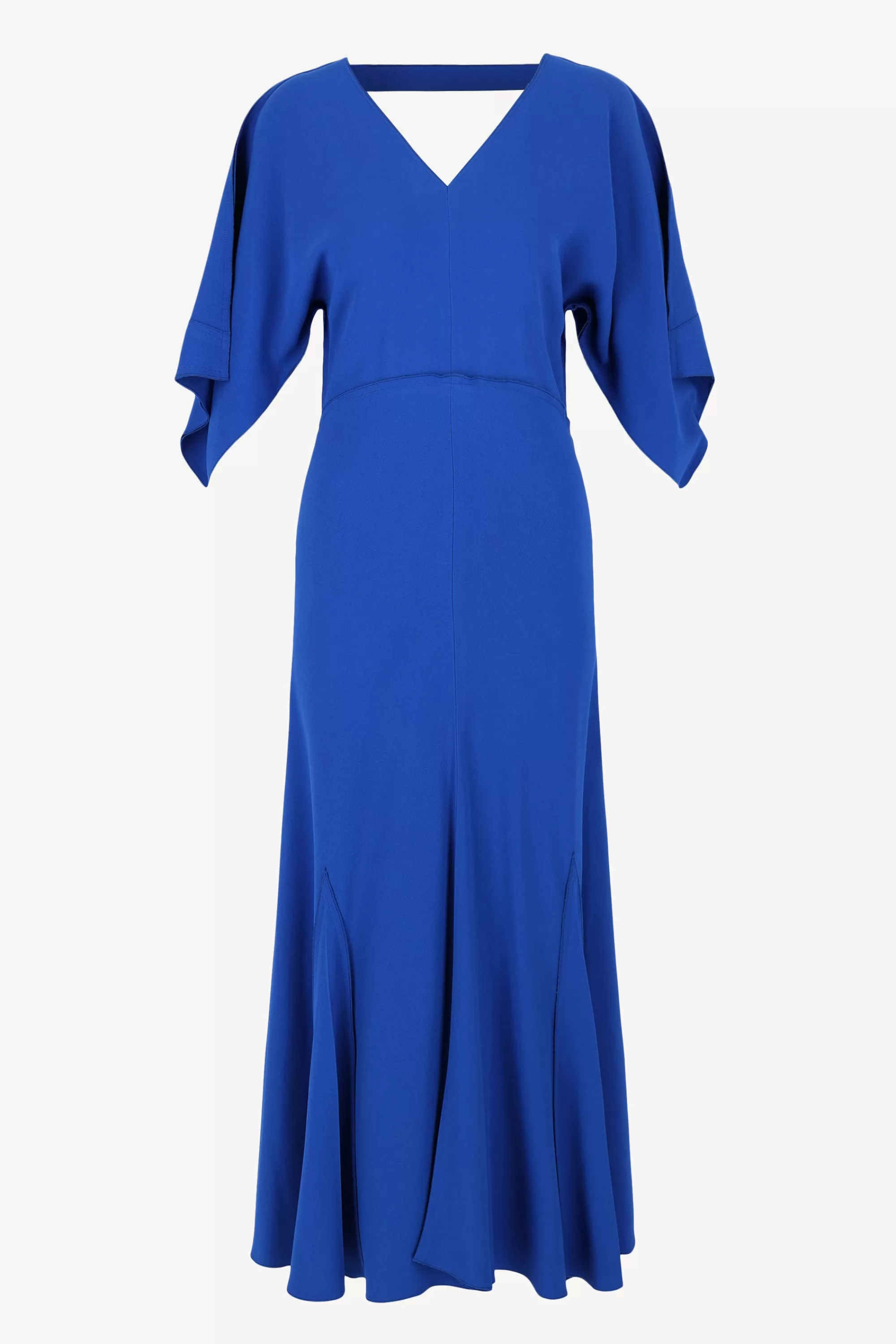 Frauen Victoria Beckham Kleid Godet In Bright Blue