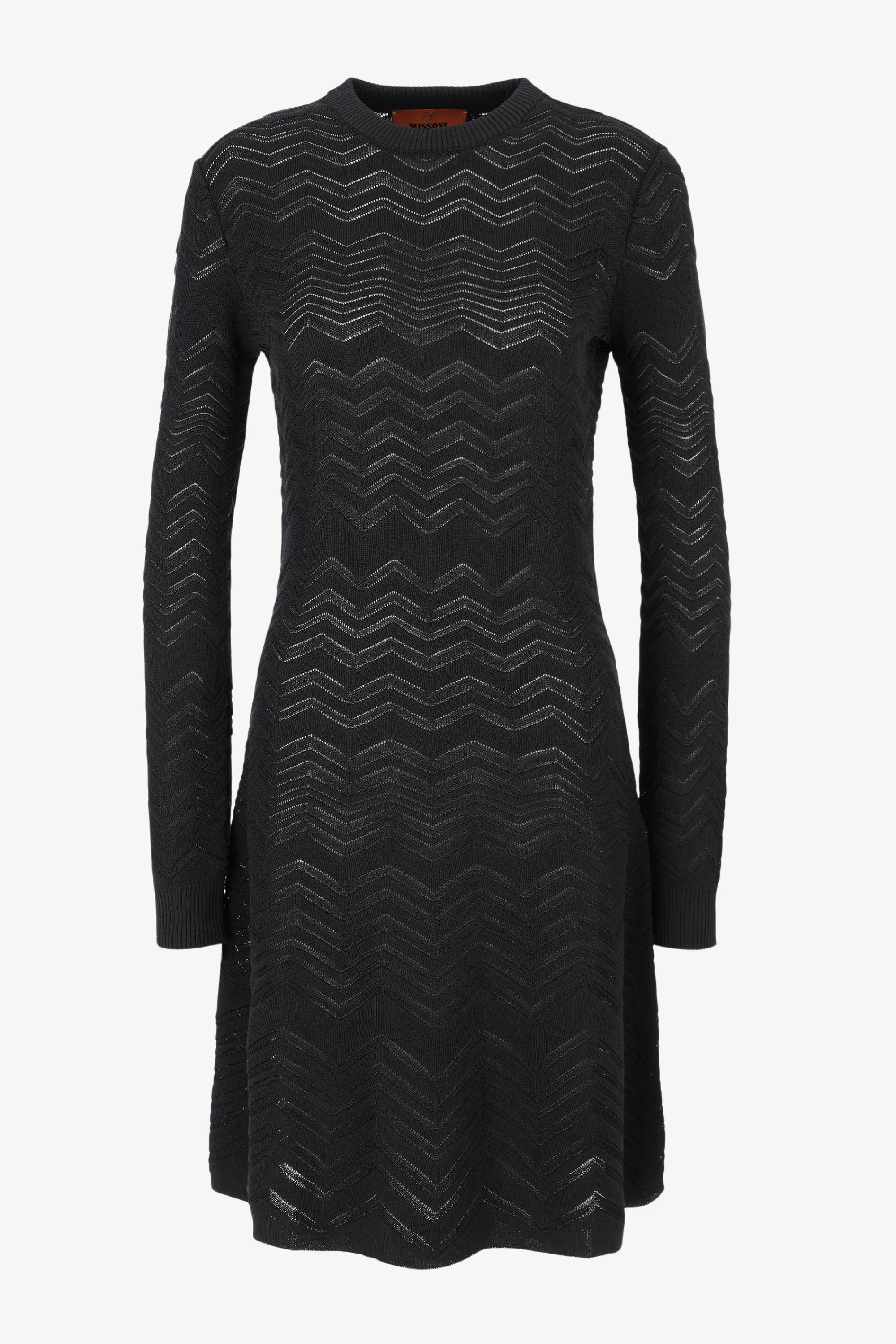 Frauen Missoni Kleid Long Sleeve In Black Beauty