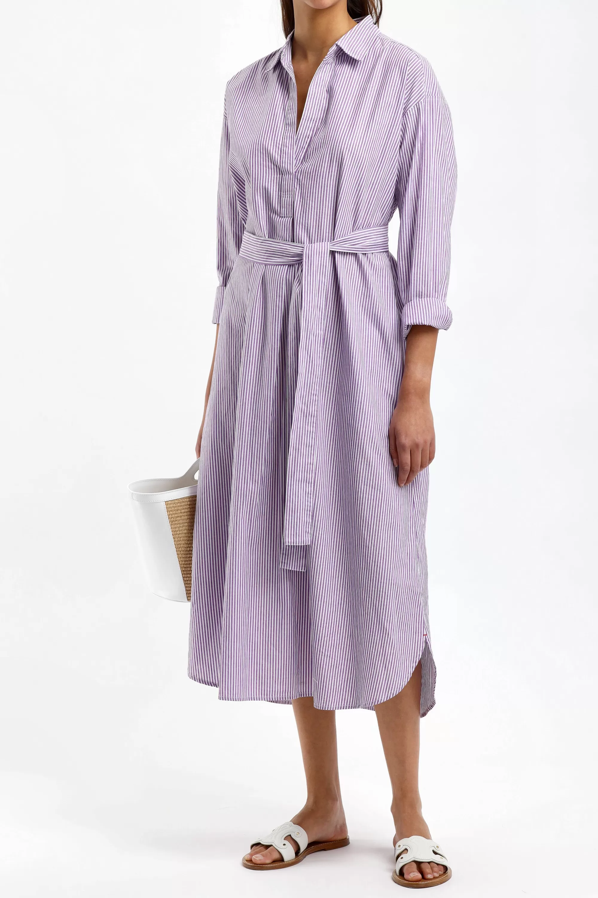 Frauen Xirena Kleid Marlowe In Plum Stripe