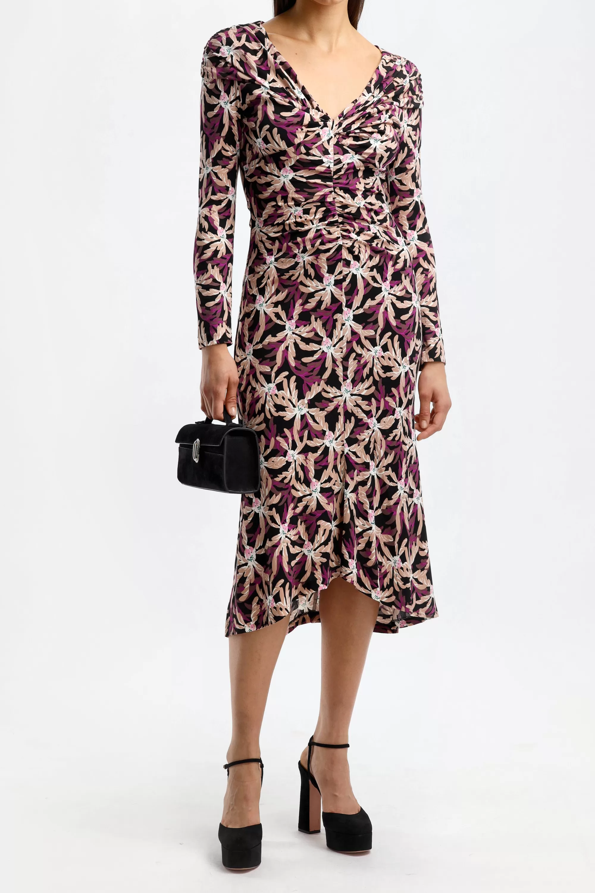 Frauen Diane von Furstenberg Kleid Sylviana In Fall Leaves