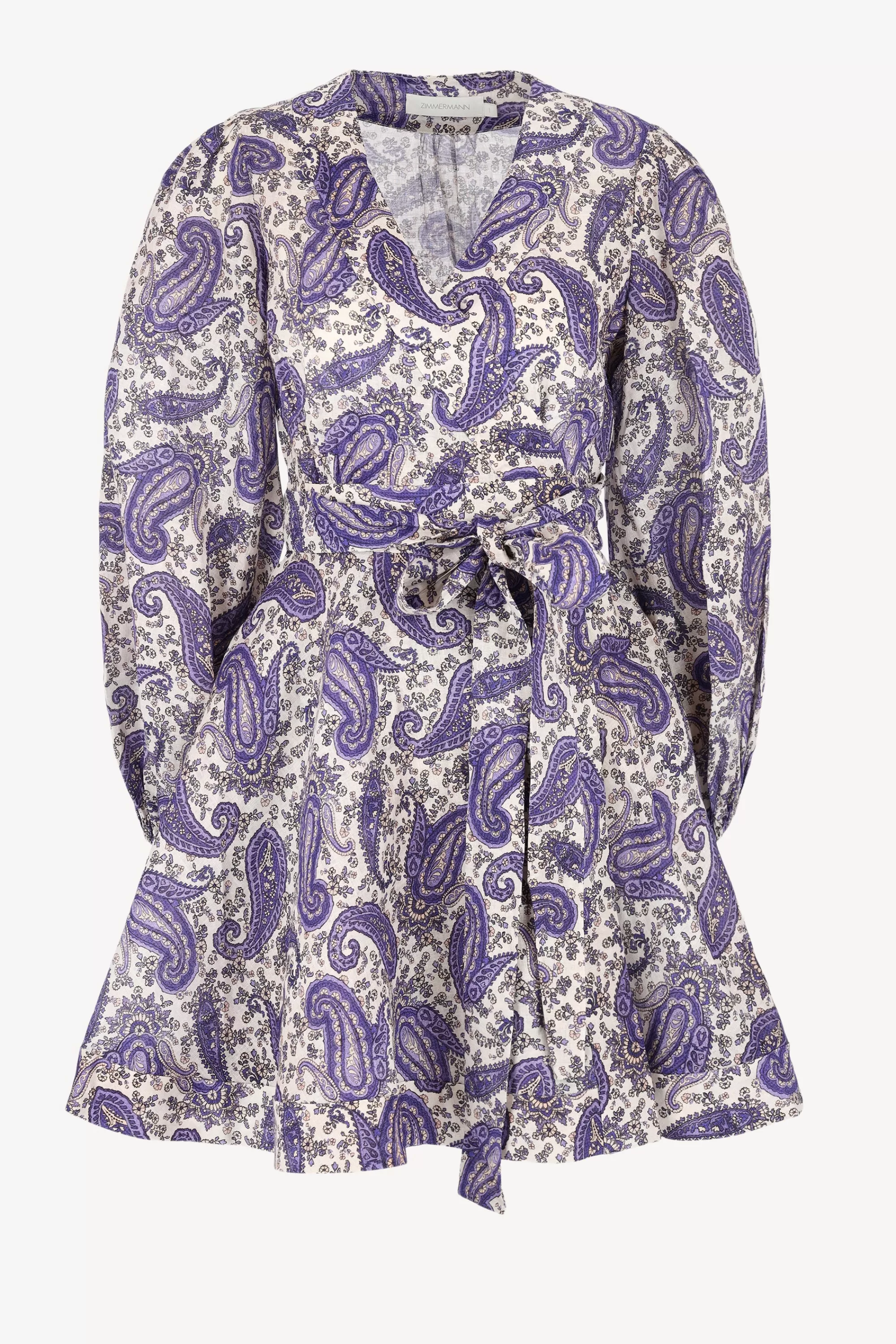 Frauen Zimmermann Kleid Wrap In Indigo Paisley