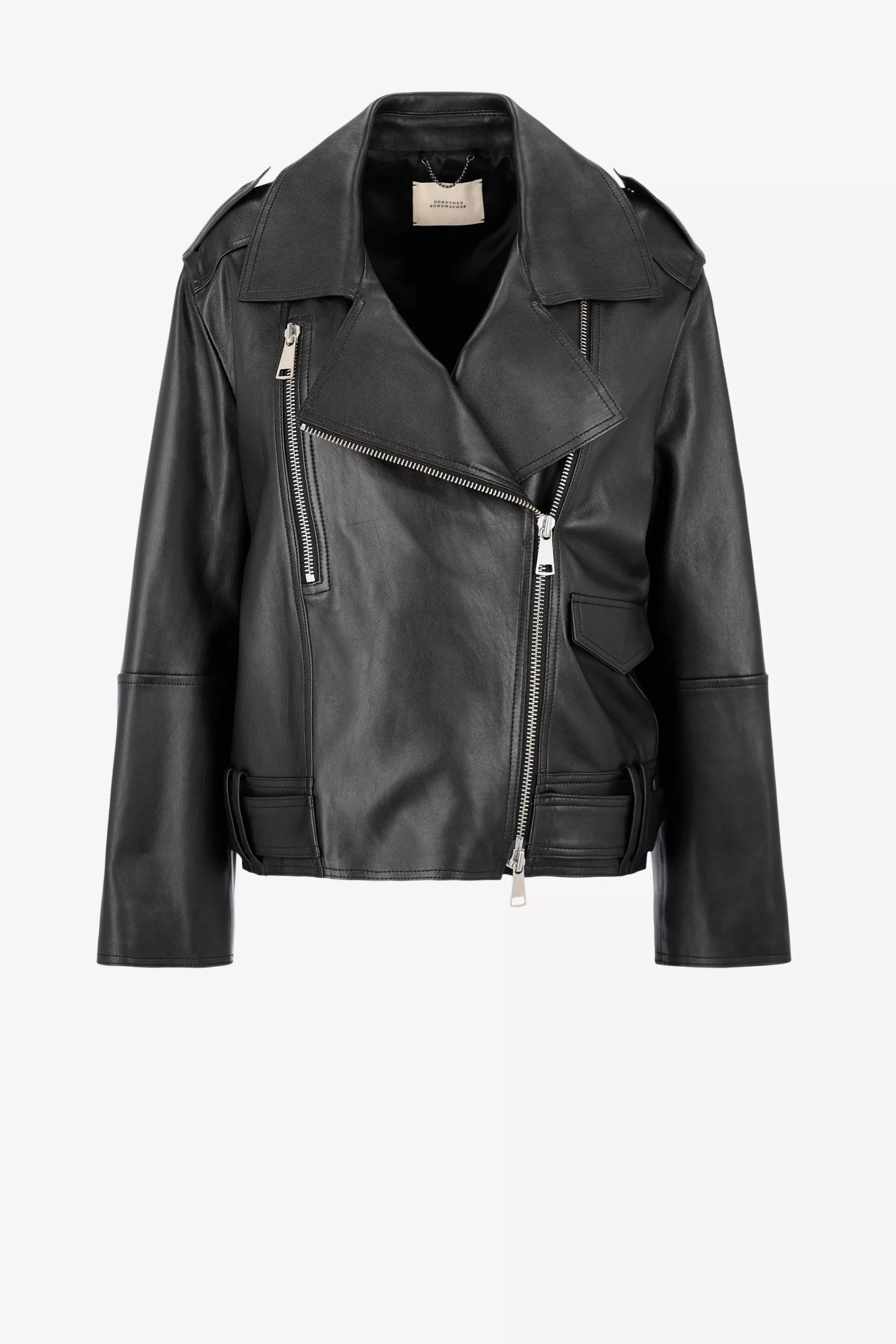 Frauen Dorothee Schumacher Lederjacke Sleek Statement In Schwarz