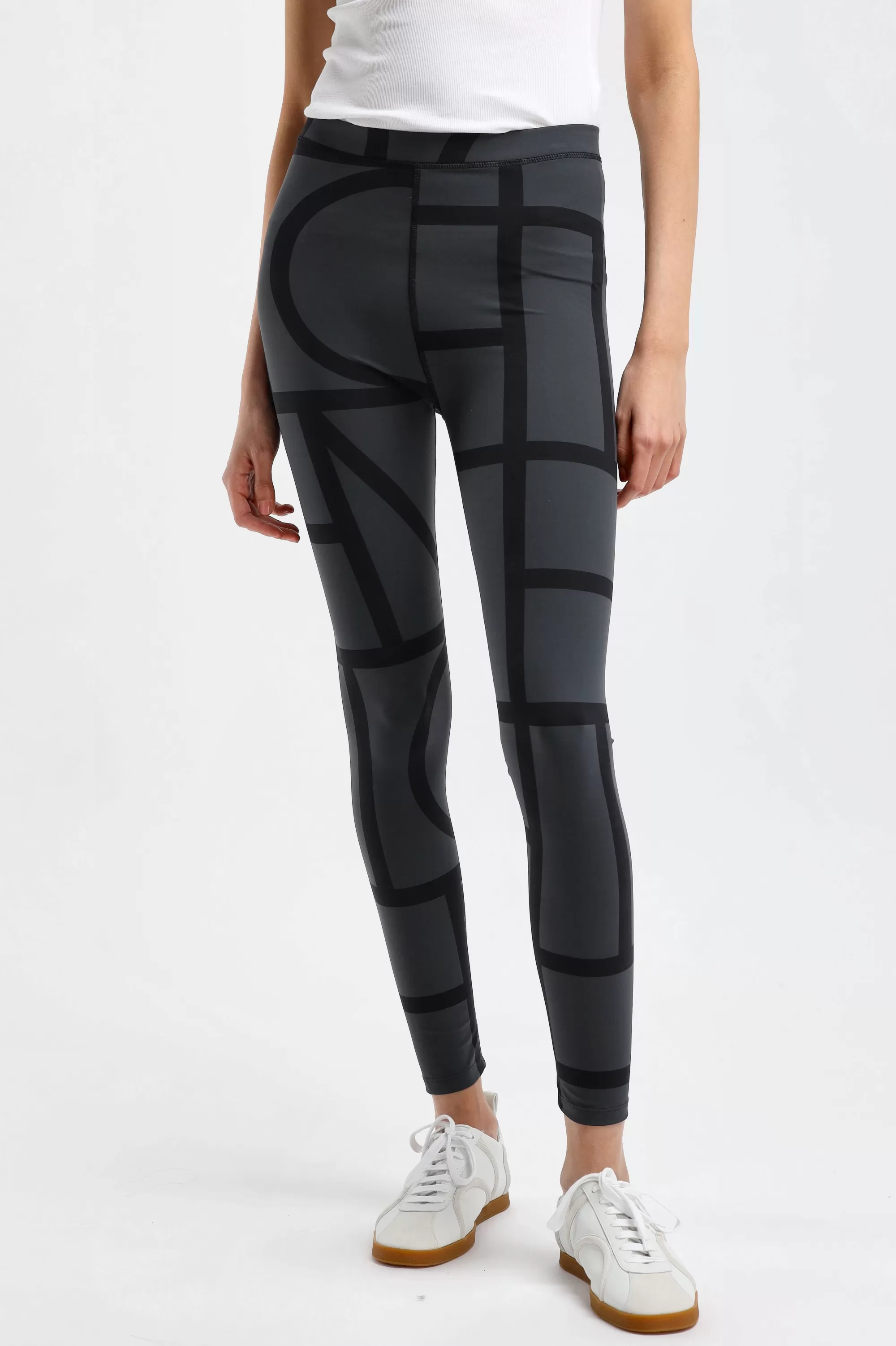 Frauen Toteme Leggings Monogram In Schwarz