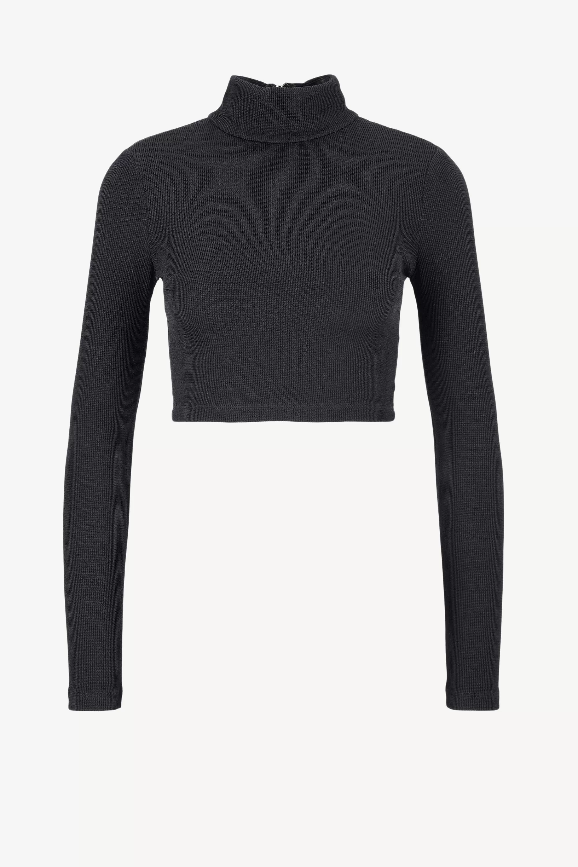 Frauen PatBo Longsleeve Mock Neck In Schwarz