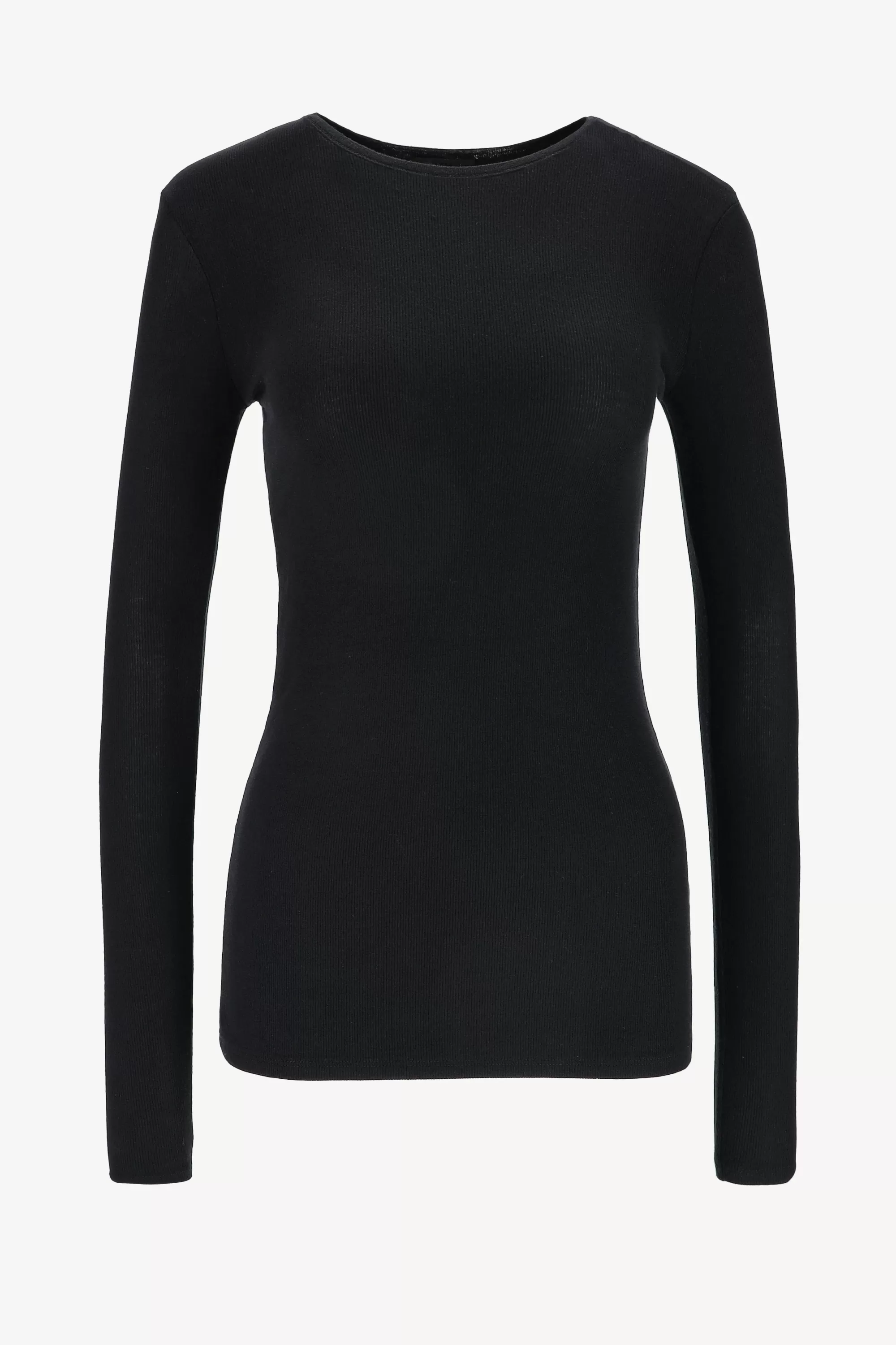 Frauen Anthony Thomas Melillo Longsleeve Modal Rib In Schwarz