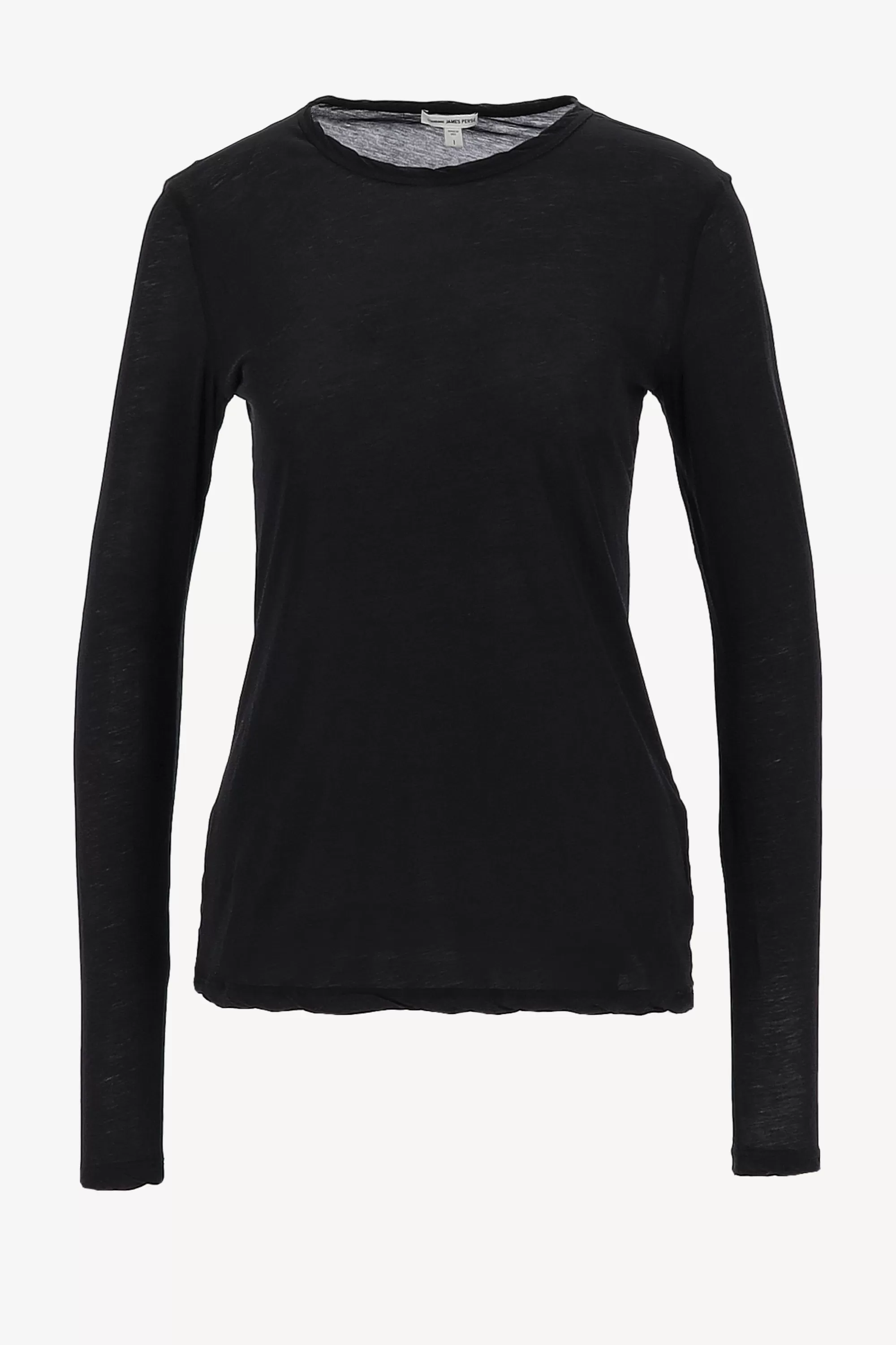 Frauen James Perse Longsleeve Stretch Jersey In Schwarz