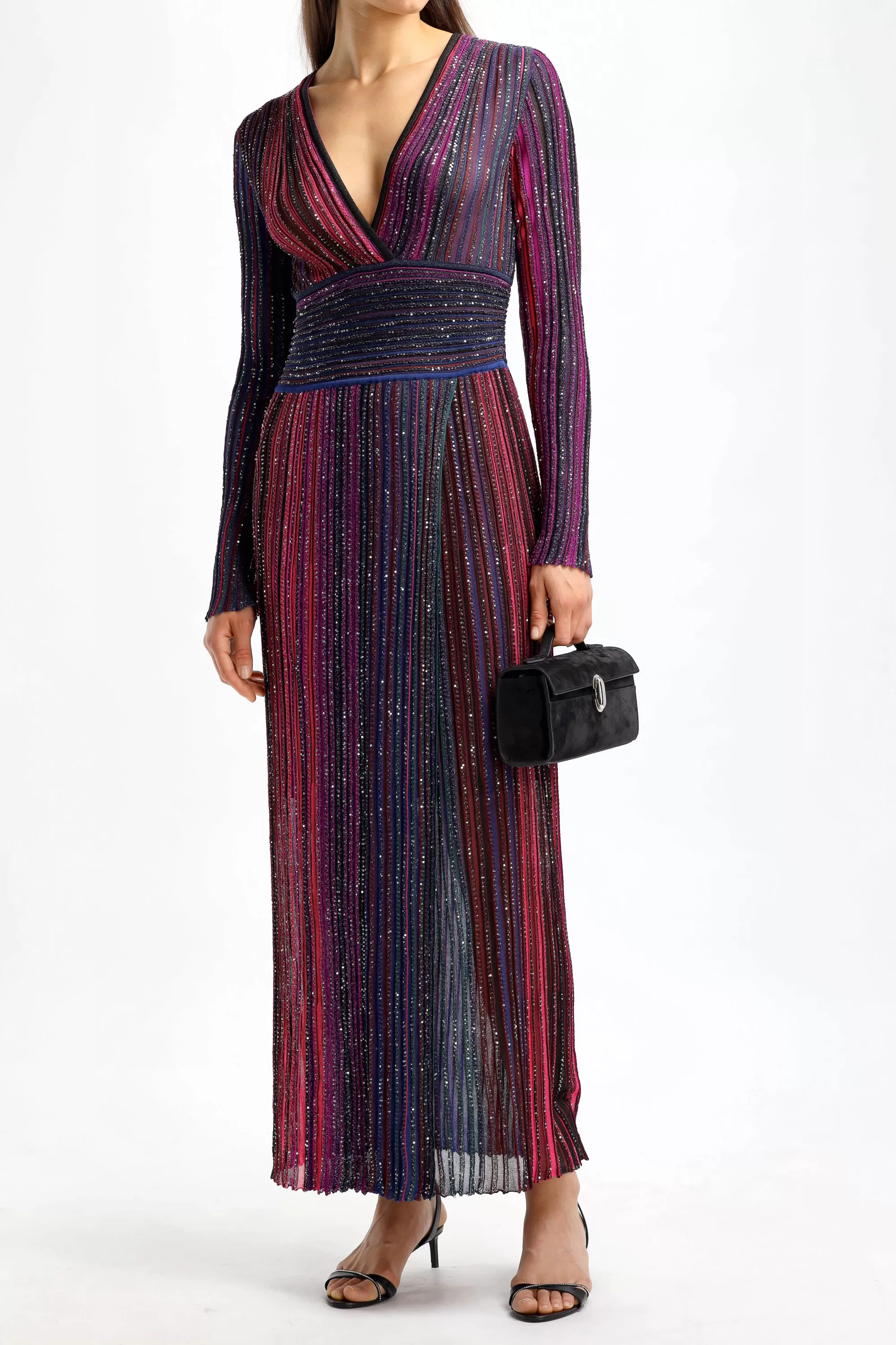 Frauen Missoni Maxikleid In Schwarz/Viola