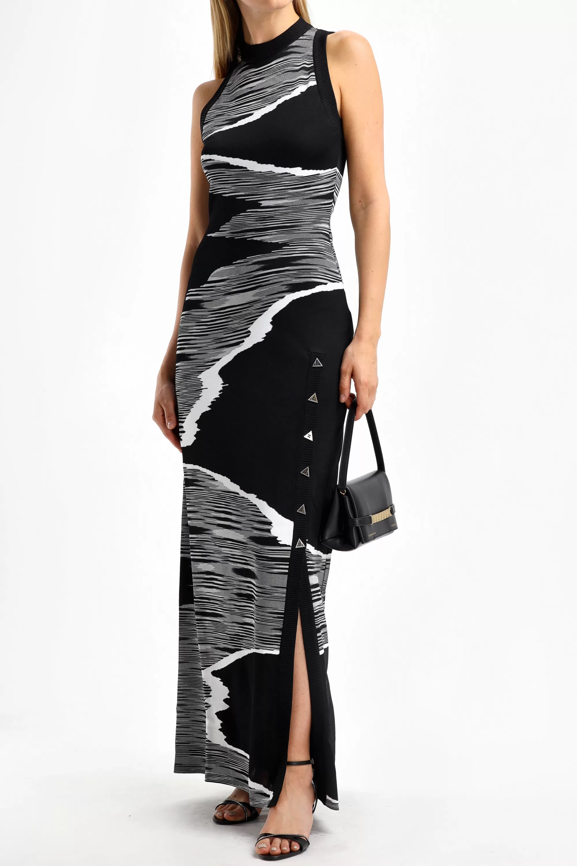 Frauen Missoni Maxikleid In Schwarz/Weis