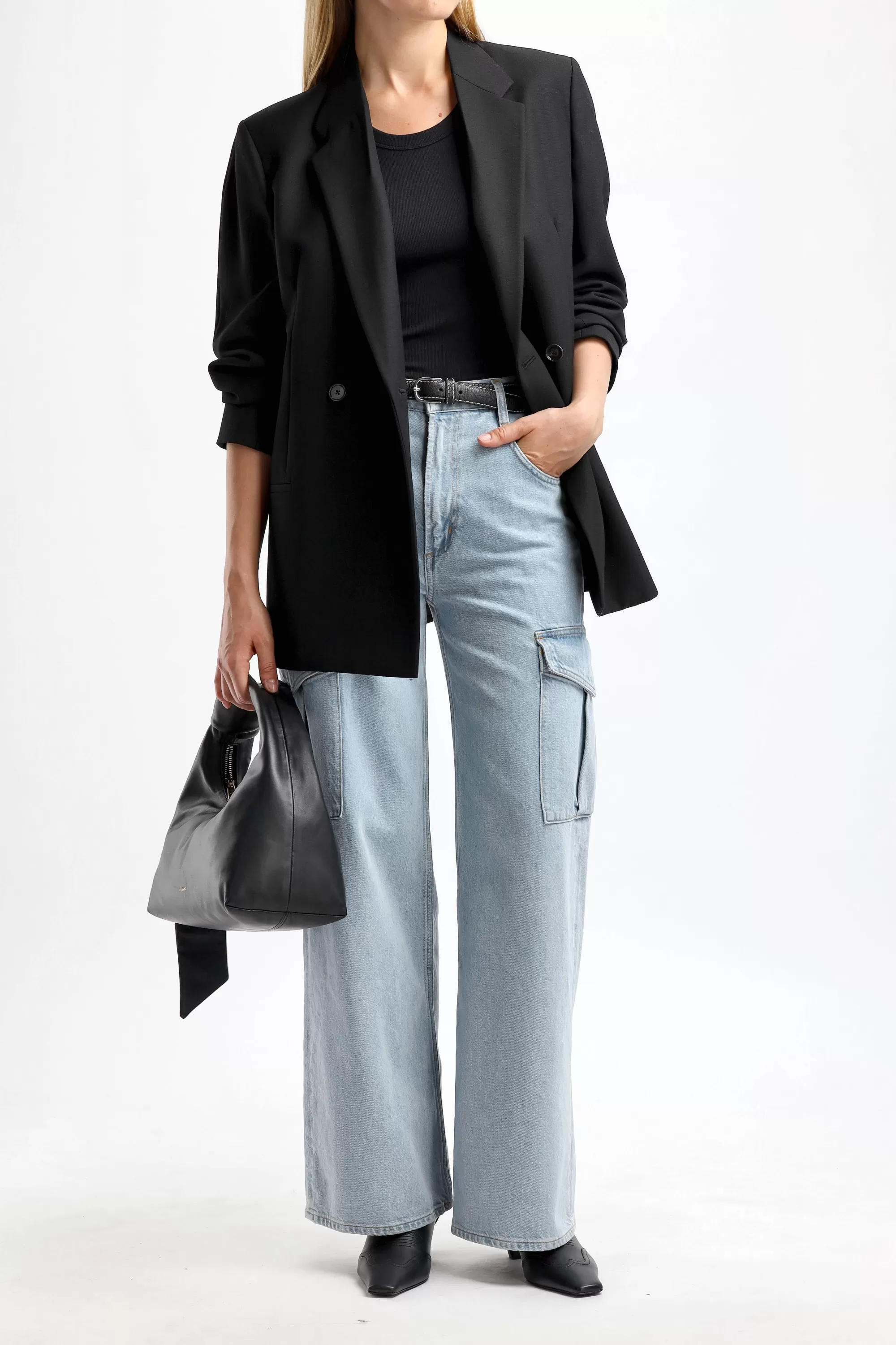 Frauen Toteme Oversized Blazer In Schwarz