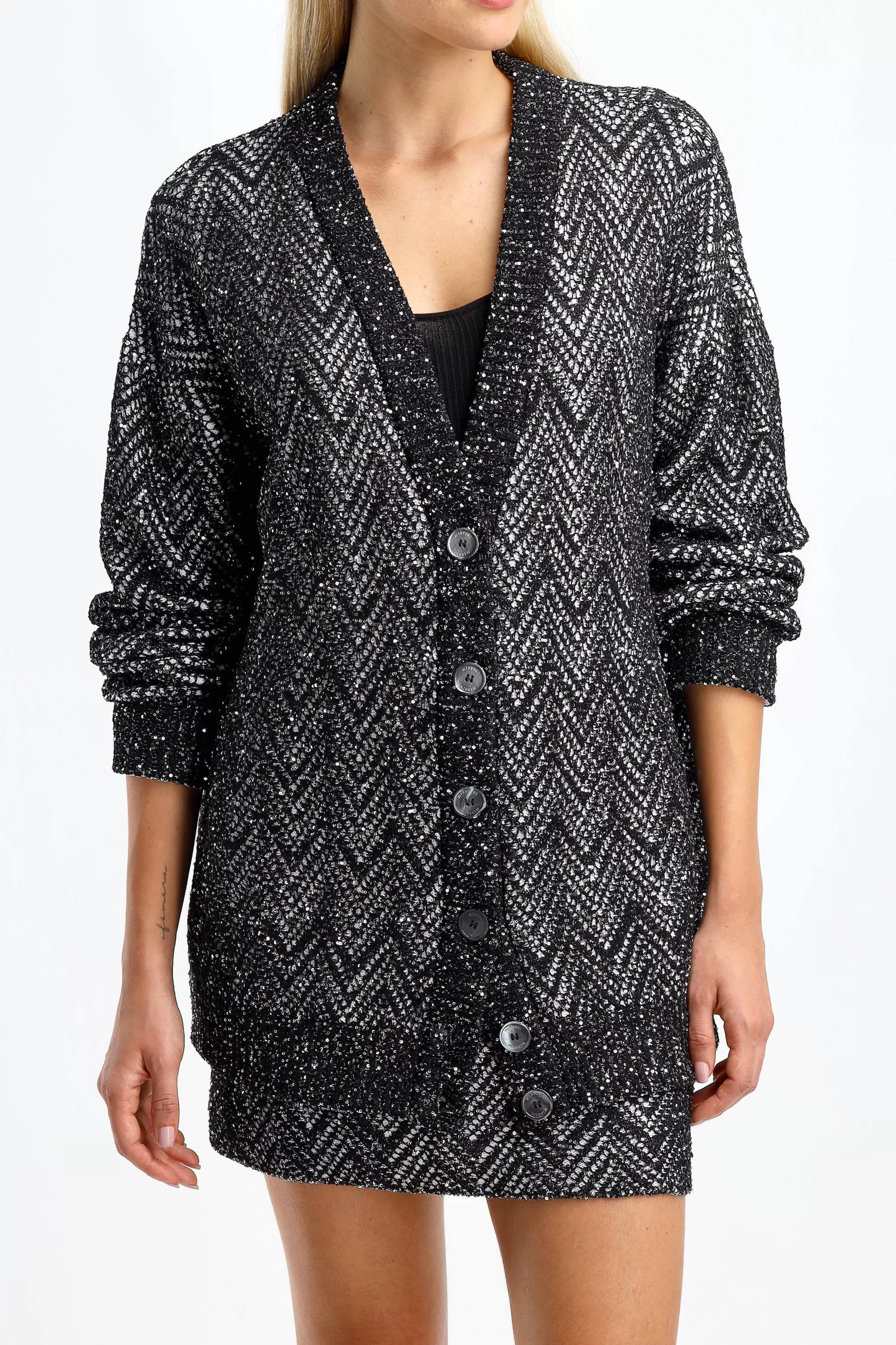 Frauen Missoni Oversized Cardigan In Silber