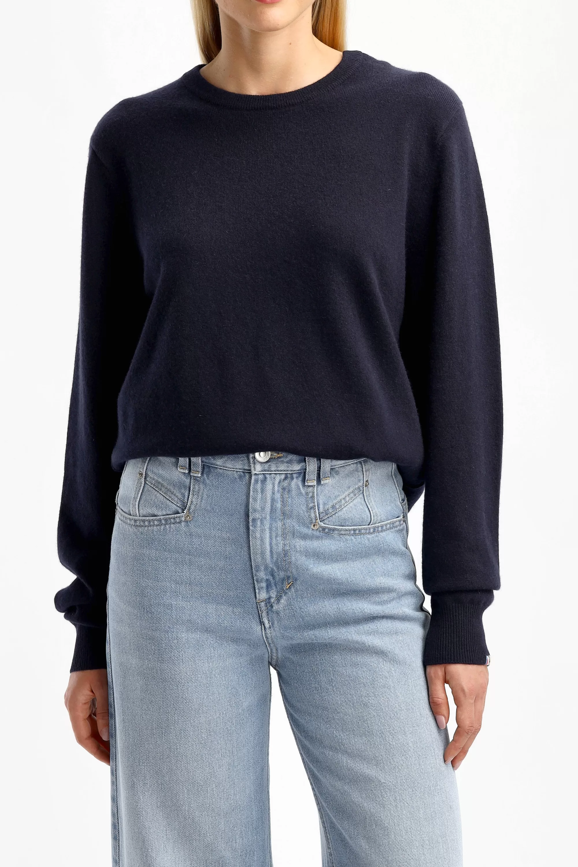 Frauen Extreme Cashmere Pullover Be Classic N° 36 In Navy