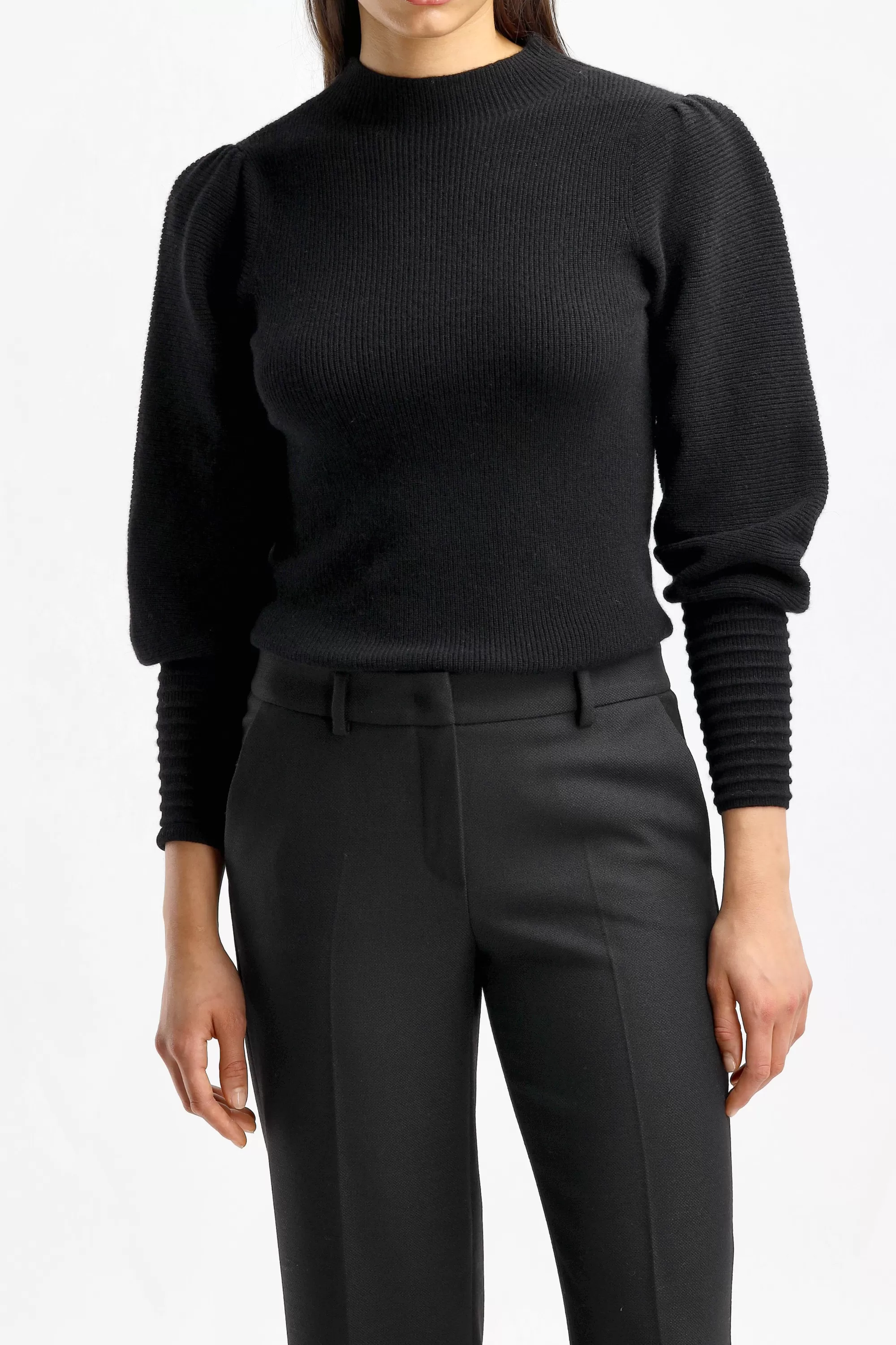 Frauen Van Kukil Pullover Chloe In Ebony Black