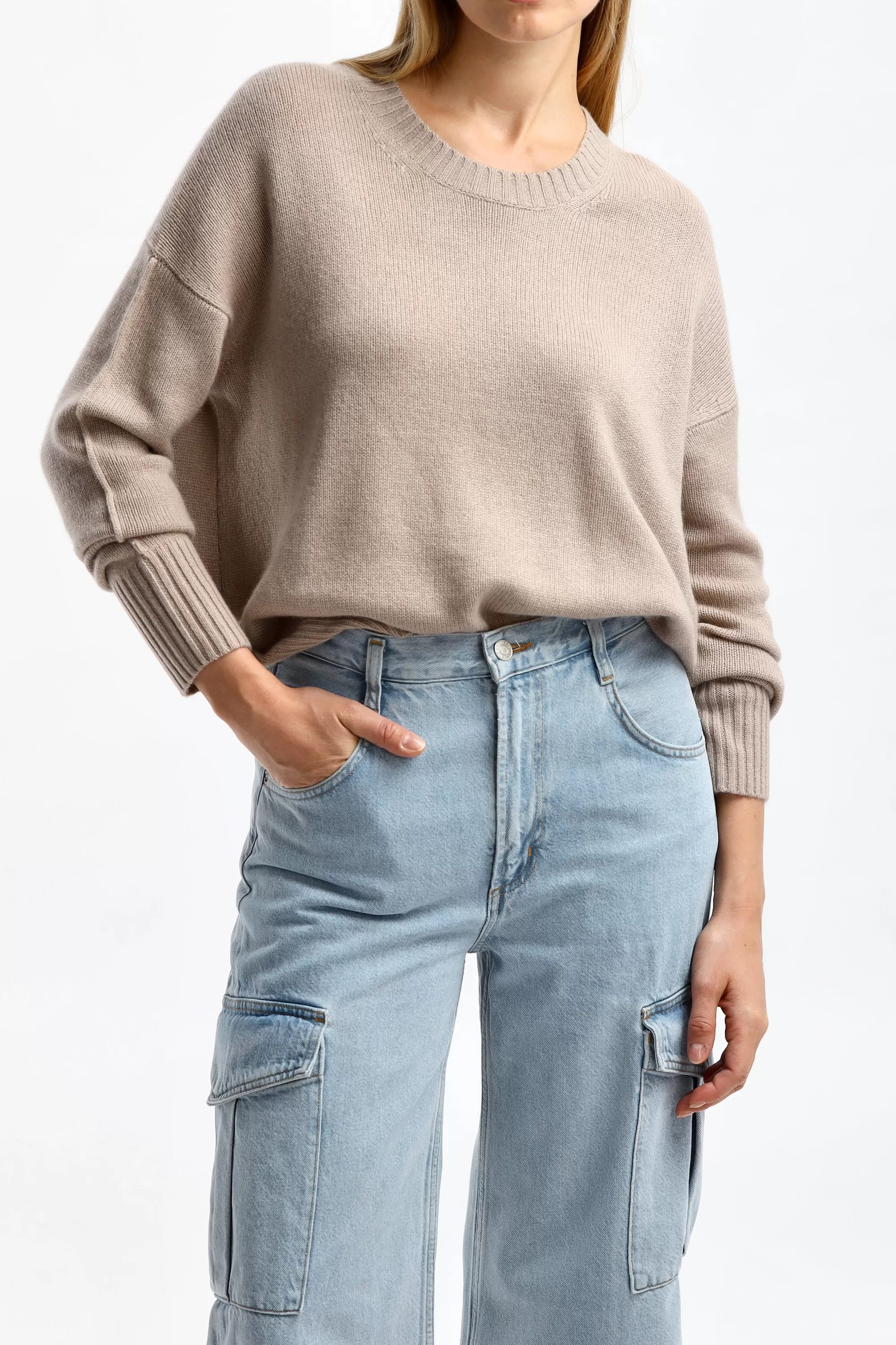 Frauen Allude Pullover Crew Neck In Beige