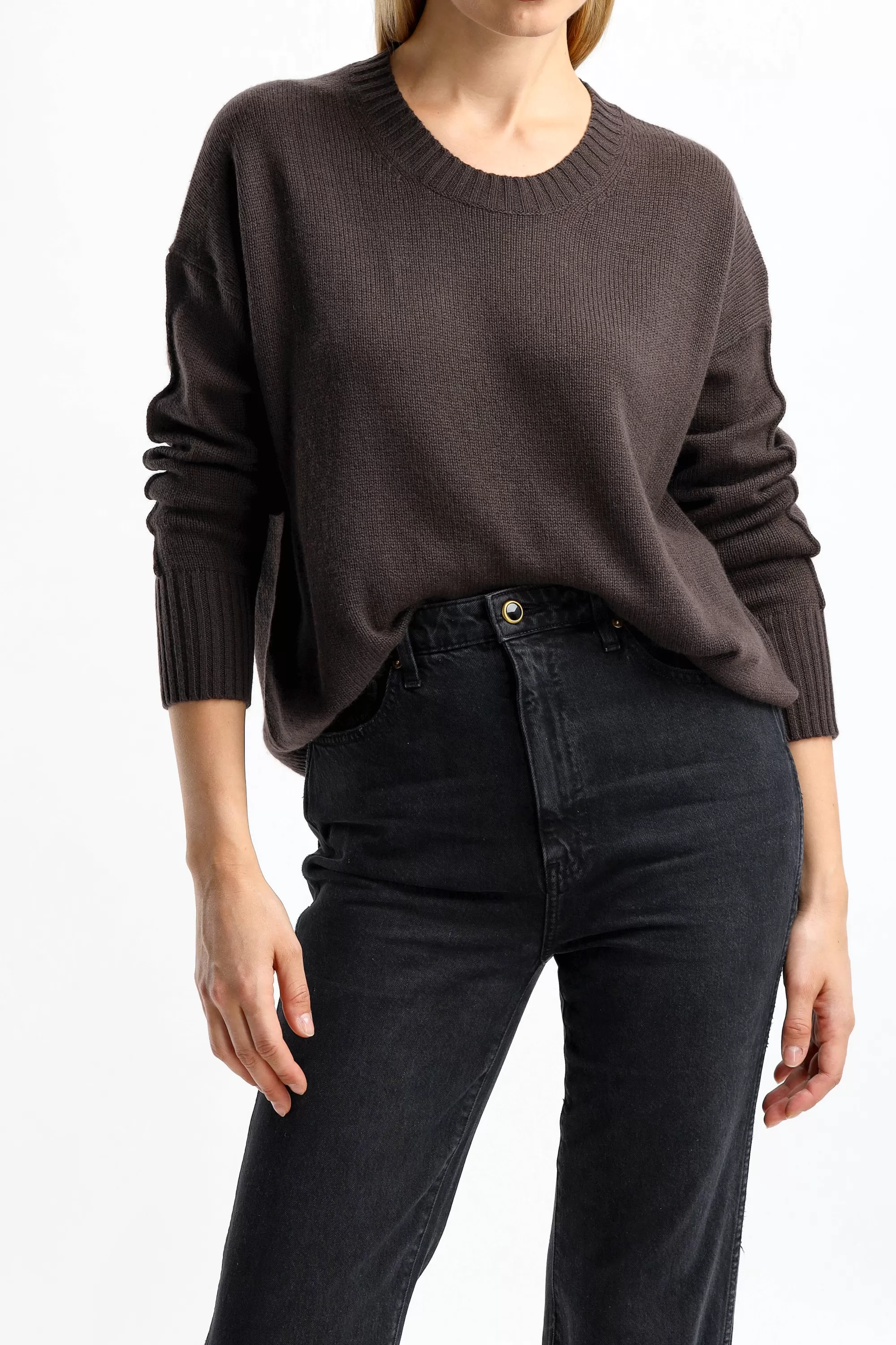 Frauen Allude Pullover Crew Neck In Braun