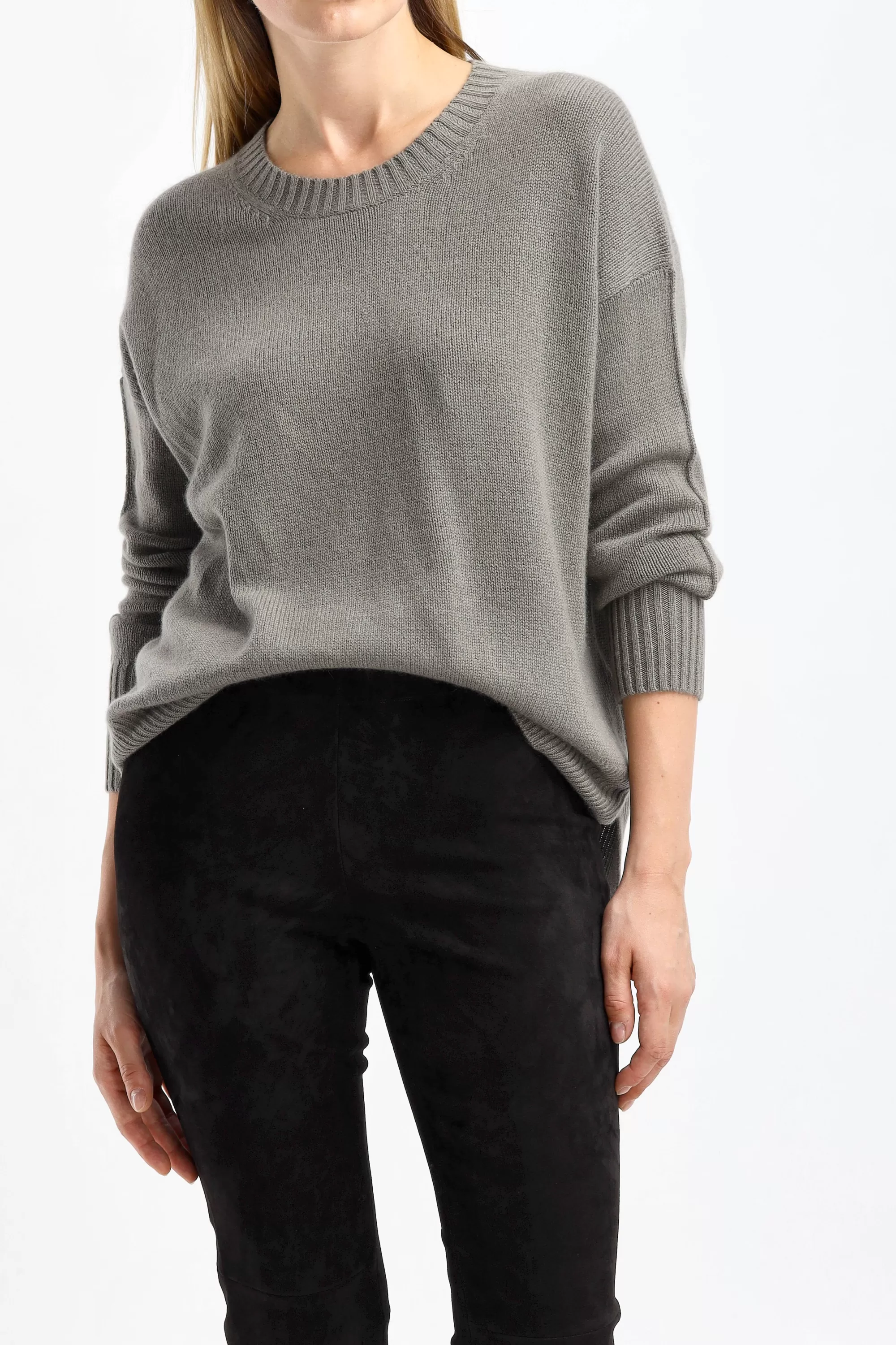 Frauen Allude Pullover Crew Neck In Taupe