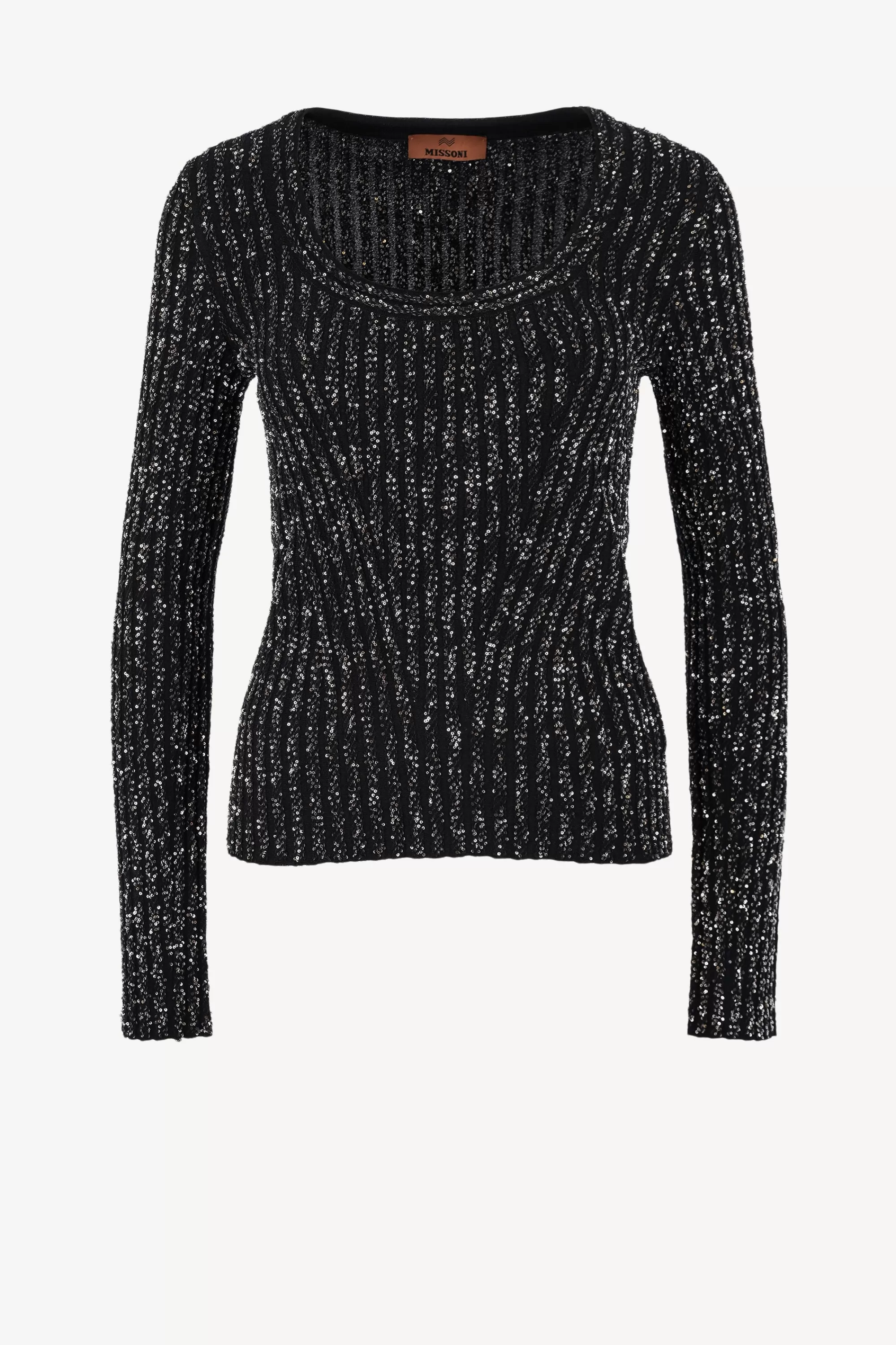 Frauen Missoni Pullover Crewneck In Schwarz/Silber