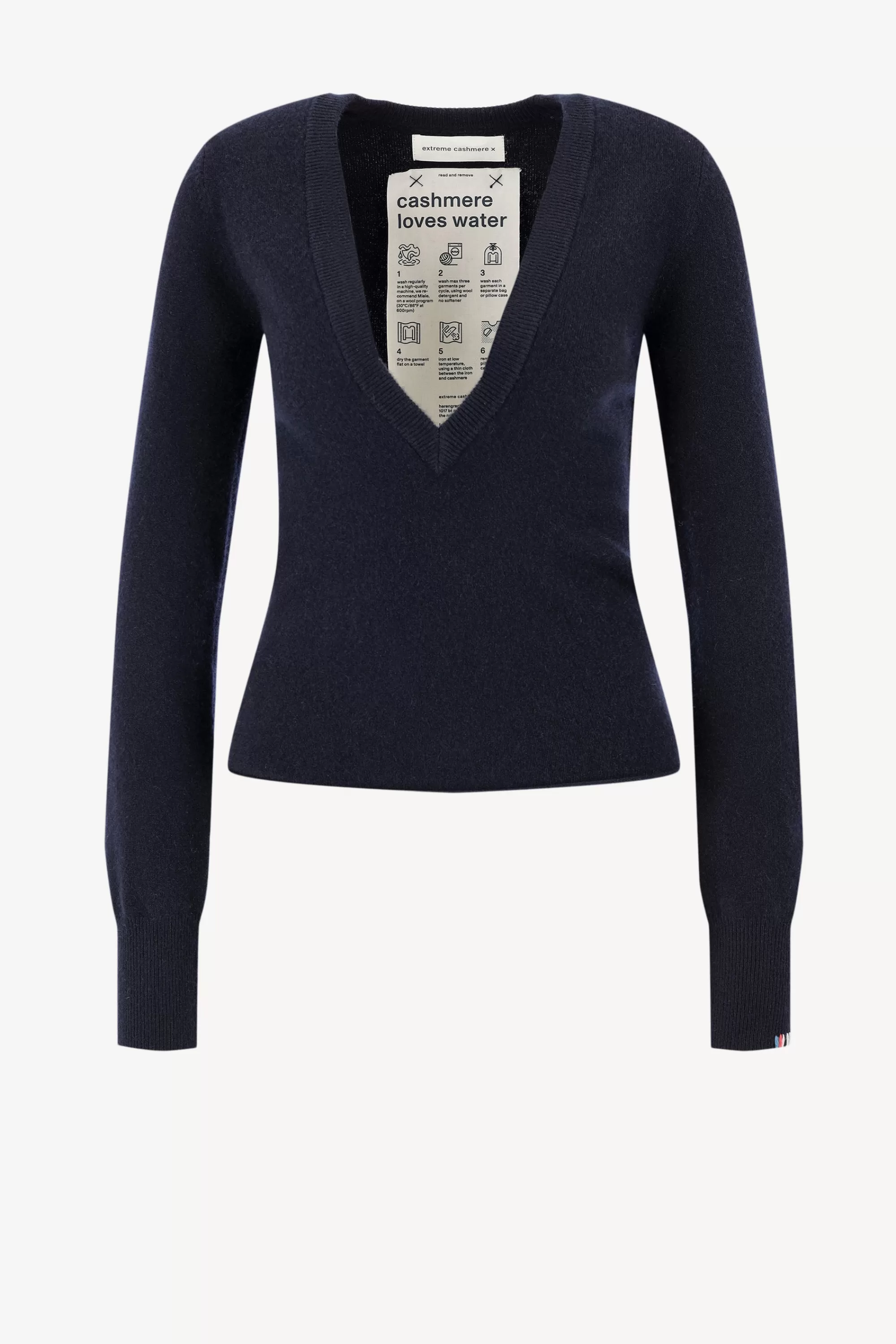 Frauen Extreme Cashmere Pullover Deco N° 286 In Navy