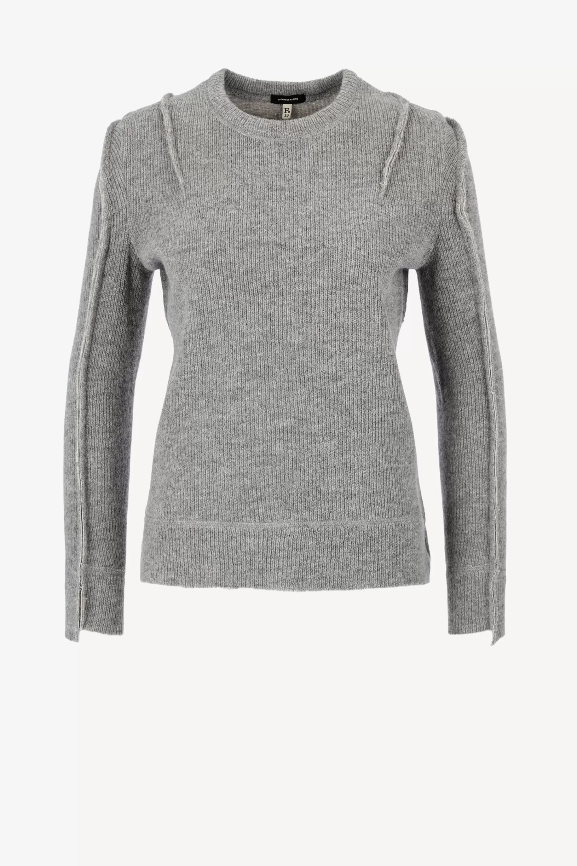 Frauen R13 Pullover Flat Sleeve In Heather Grey