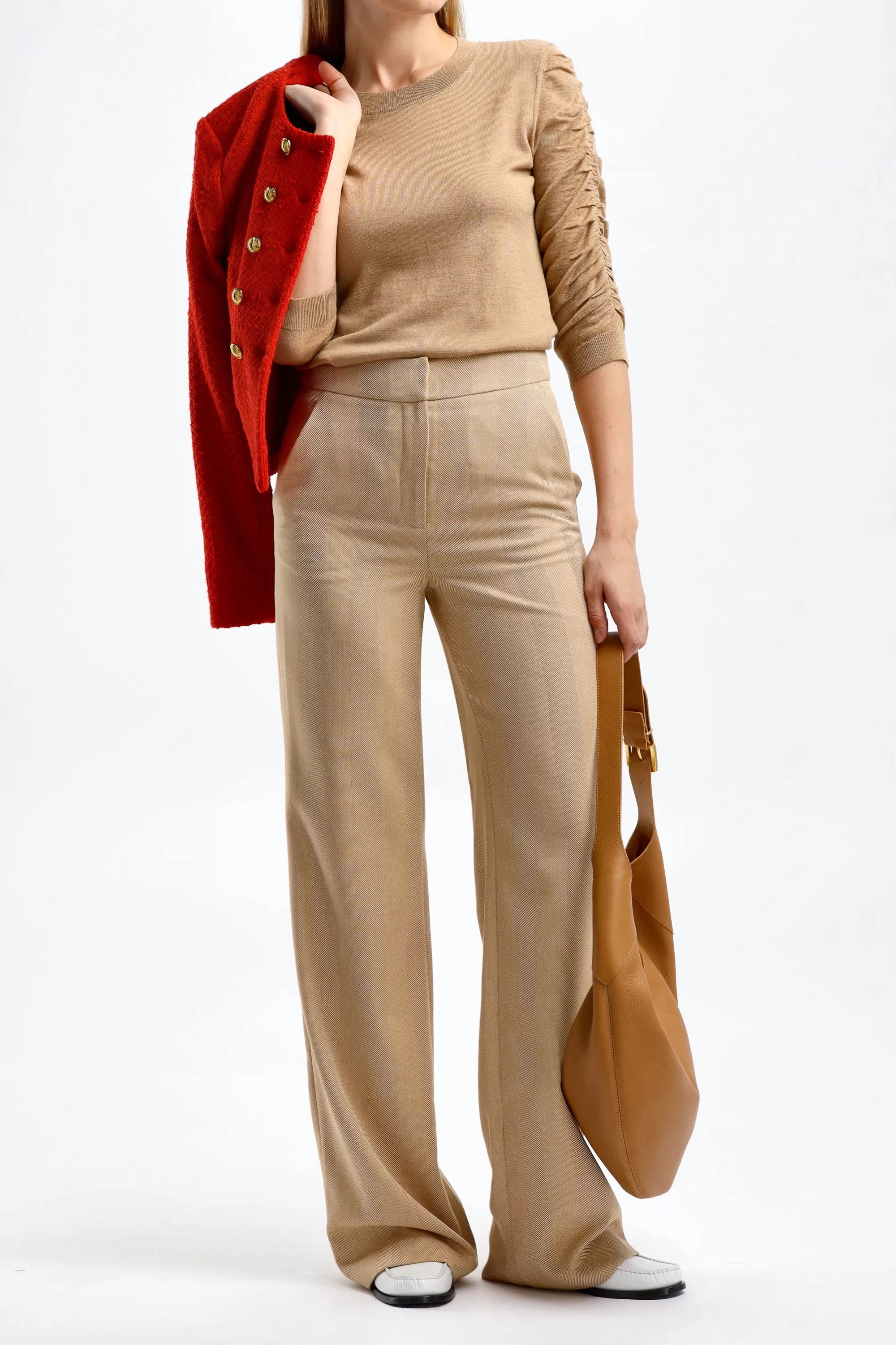 Frauen Veronica Beard Pullover Kase In Camel