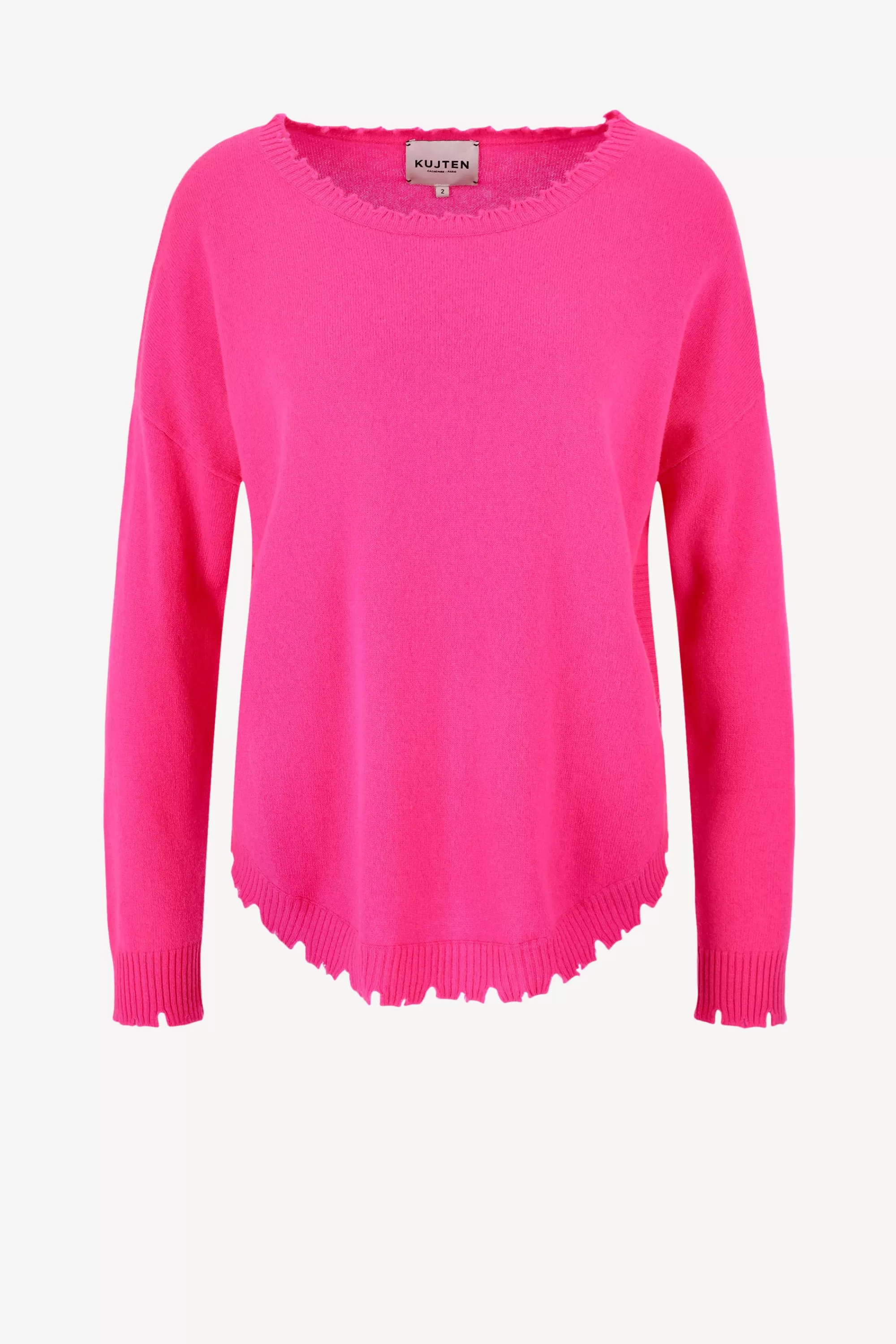 Frauen Kujten Pullover Mela In Rose Neon