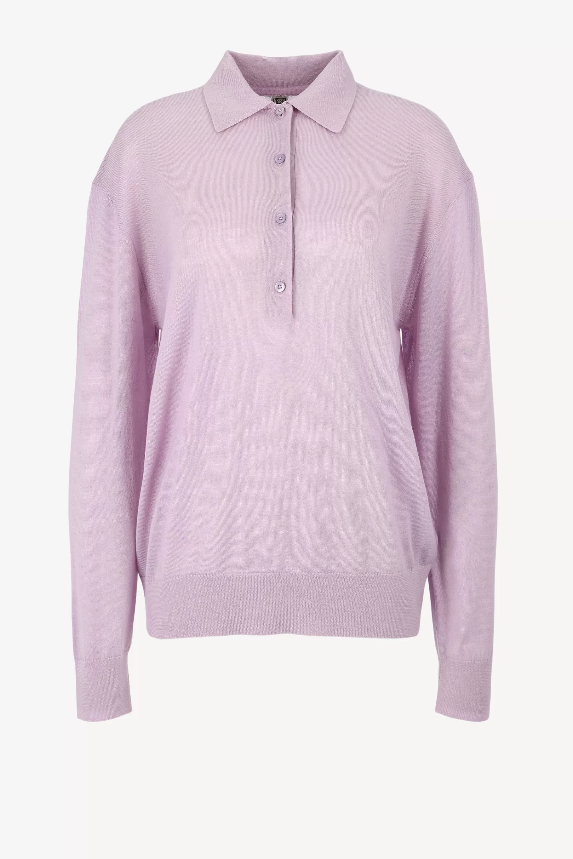 Frauen Toteme Pullover Merino Polo In Lilac