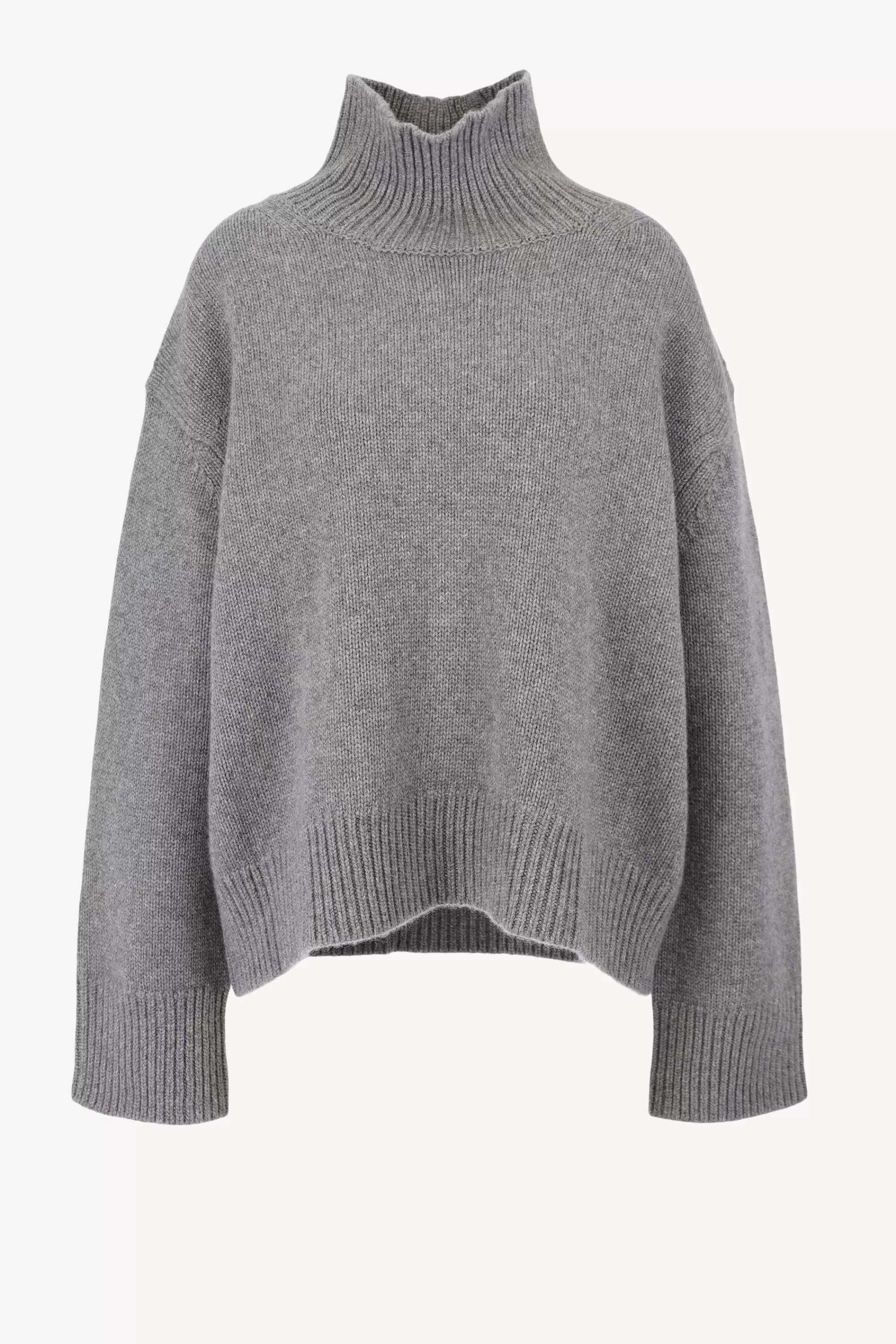 Frauen Van Kukil Pullover Ocean In Majestic Grey