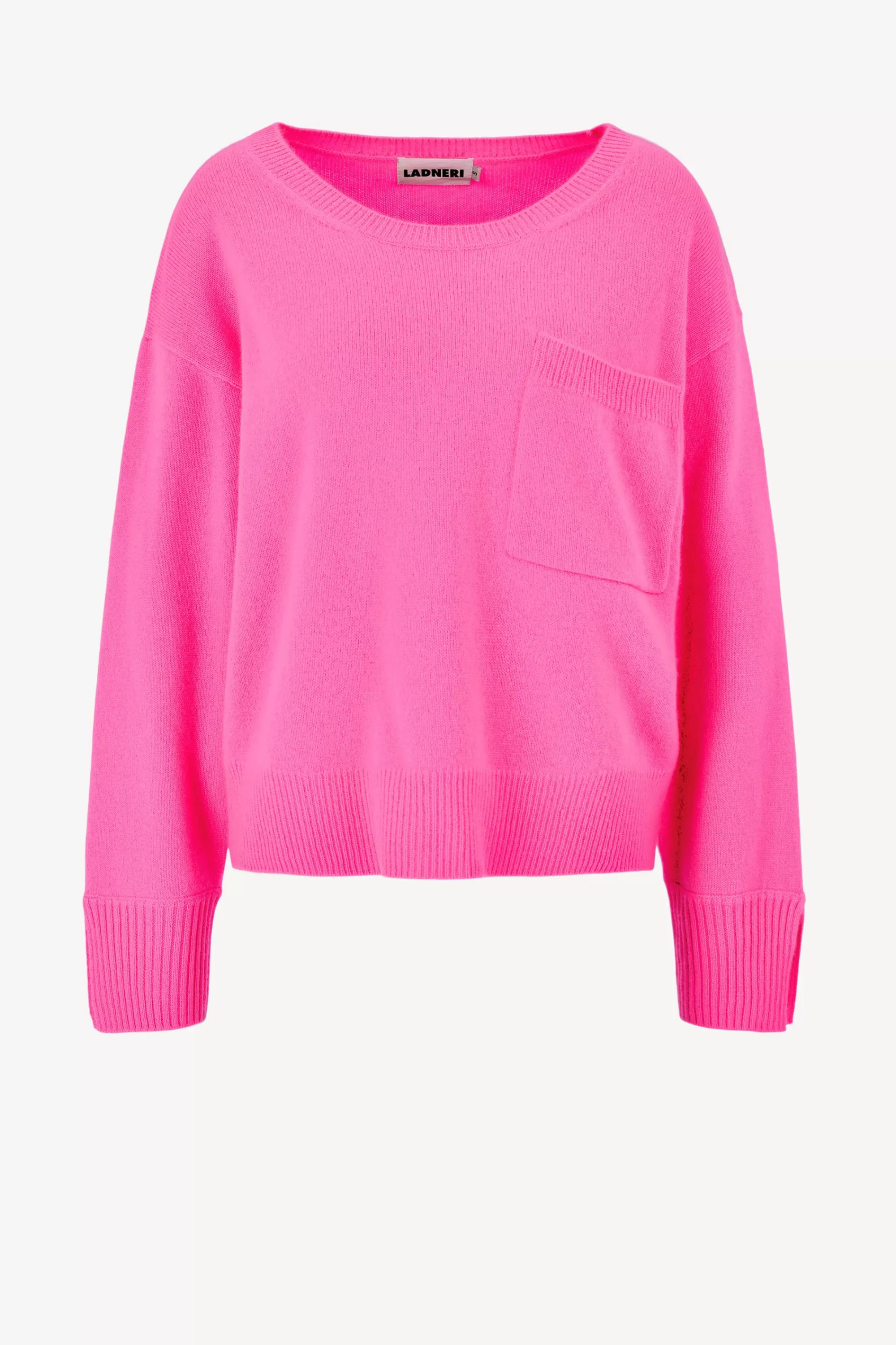 Frauen Ladneri Pullover Pocket In Neon Pink