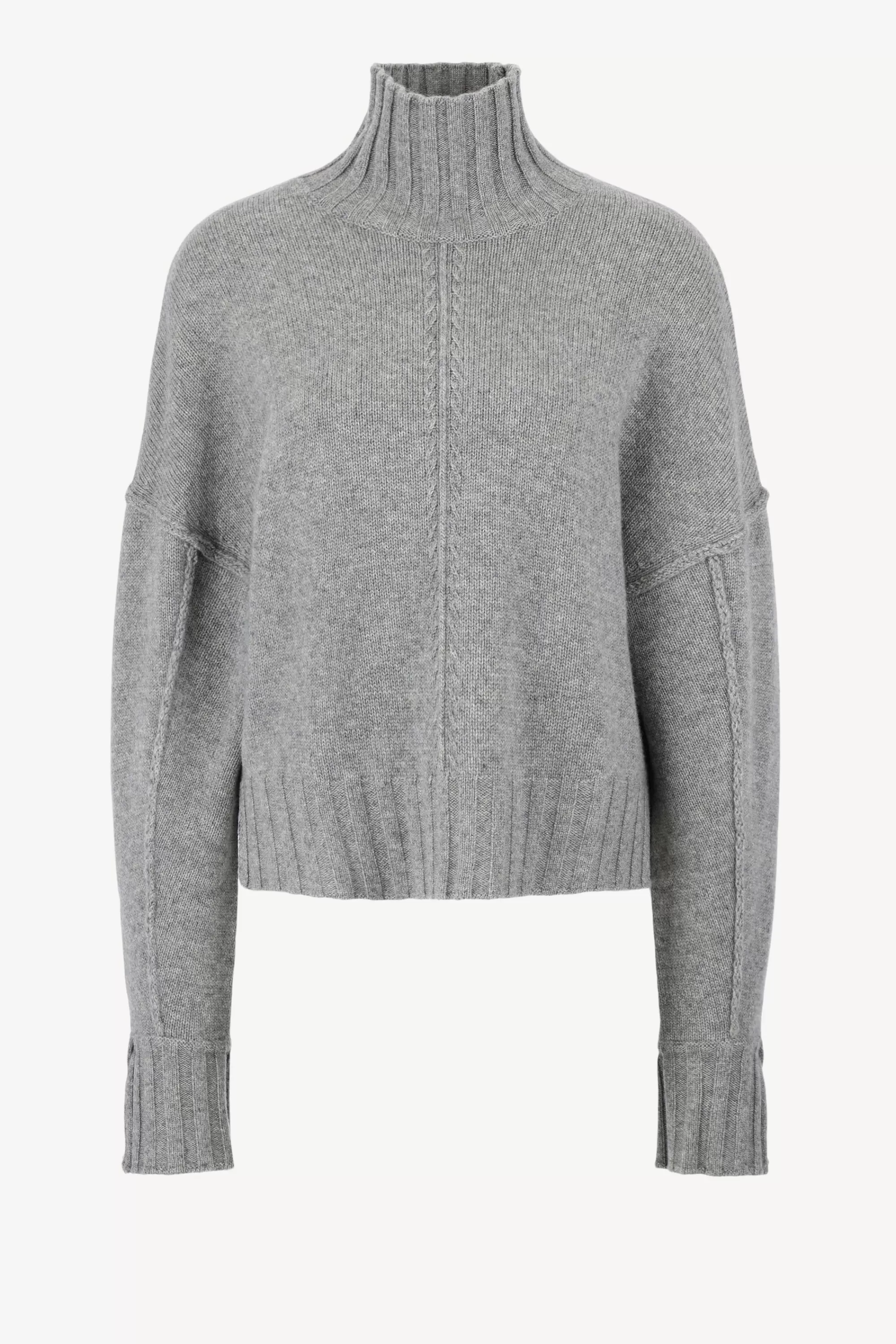 Frauen Van Kukil Pullover Reese In Derby Grey