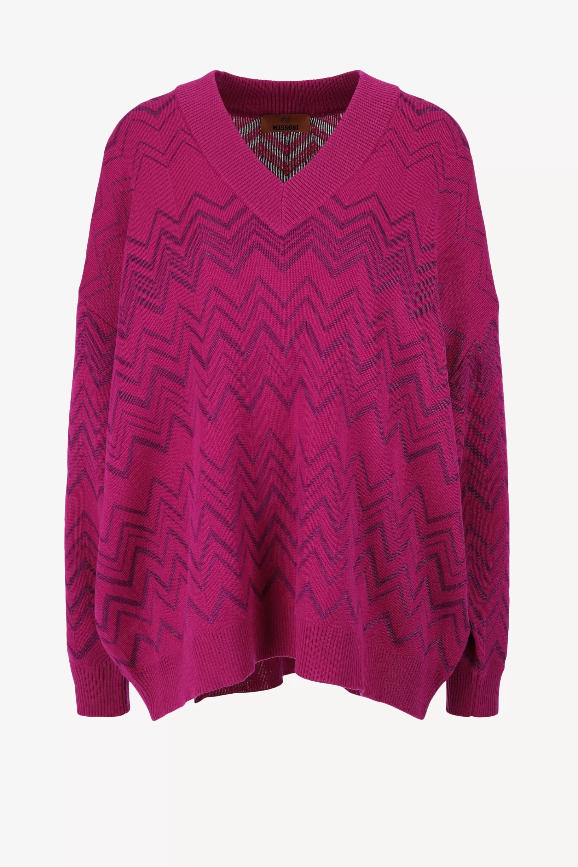 Frauen Missoni Pullover V Neck In Purple Wine