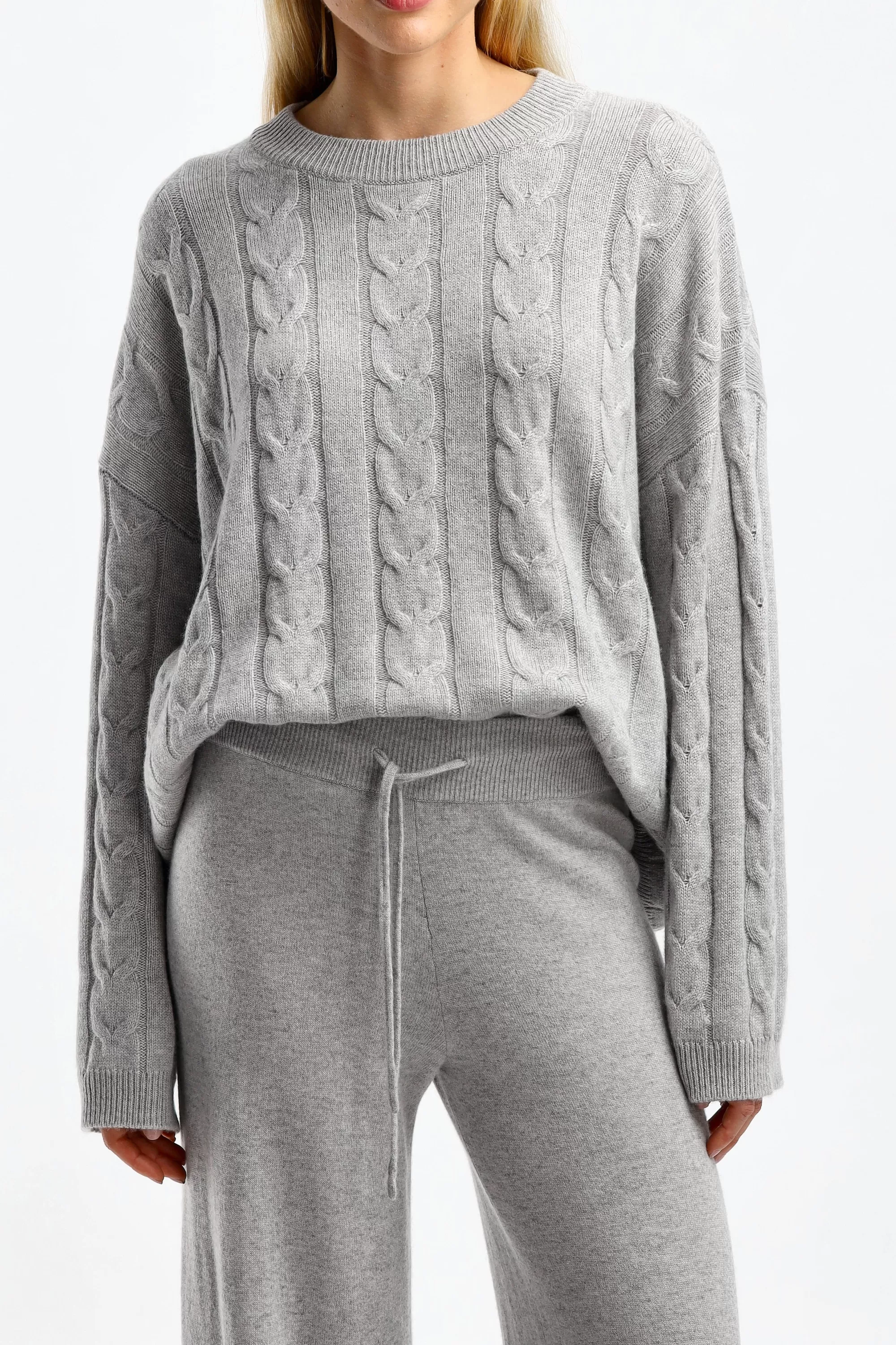 Frauen Lisa Yang Pullover Vilma In Dove Grey