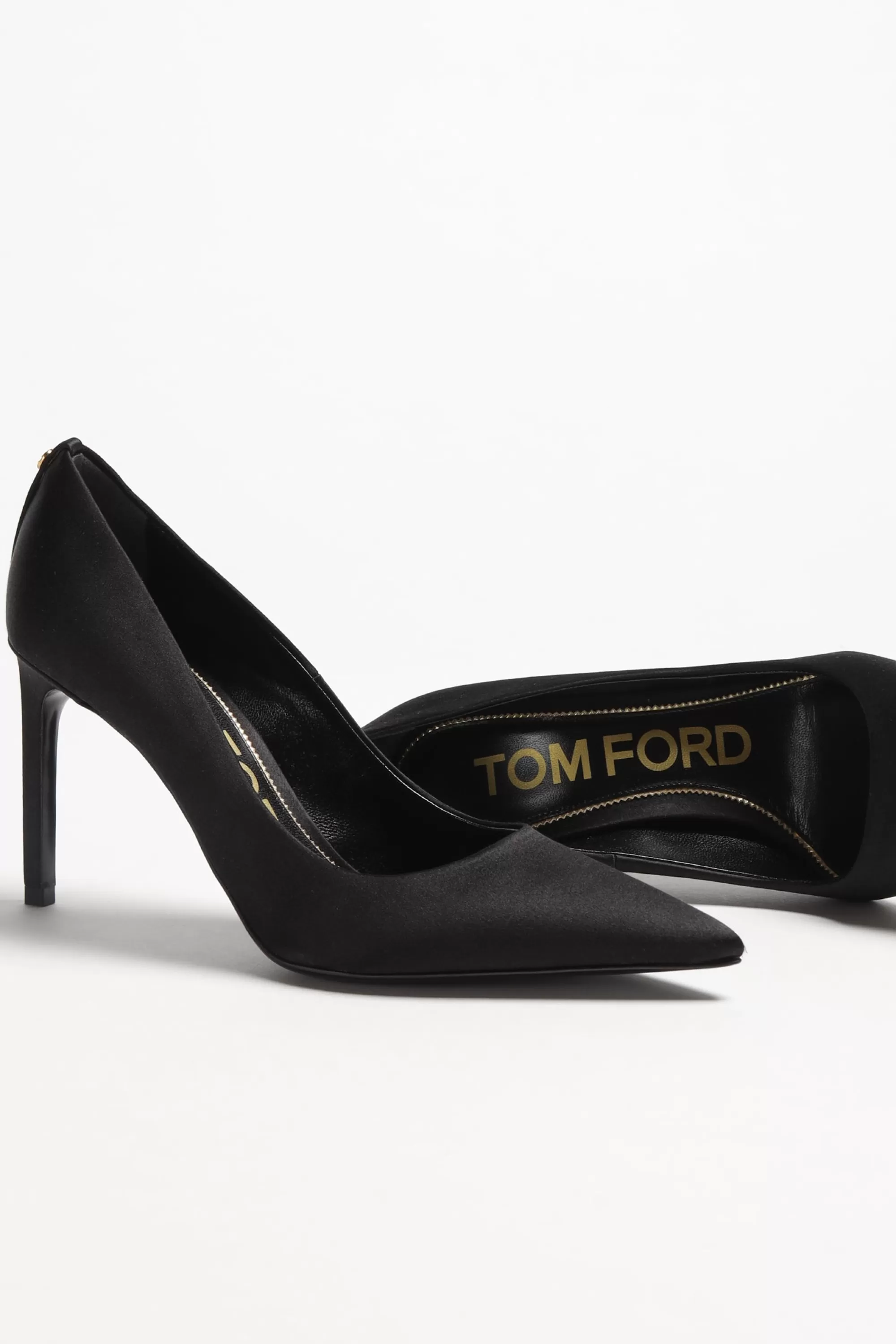 Frauen Tom Ford Pumps Aus Satin In Schwarz