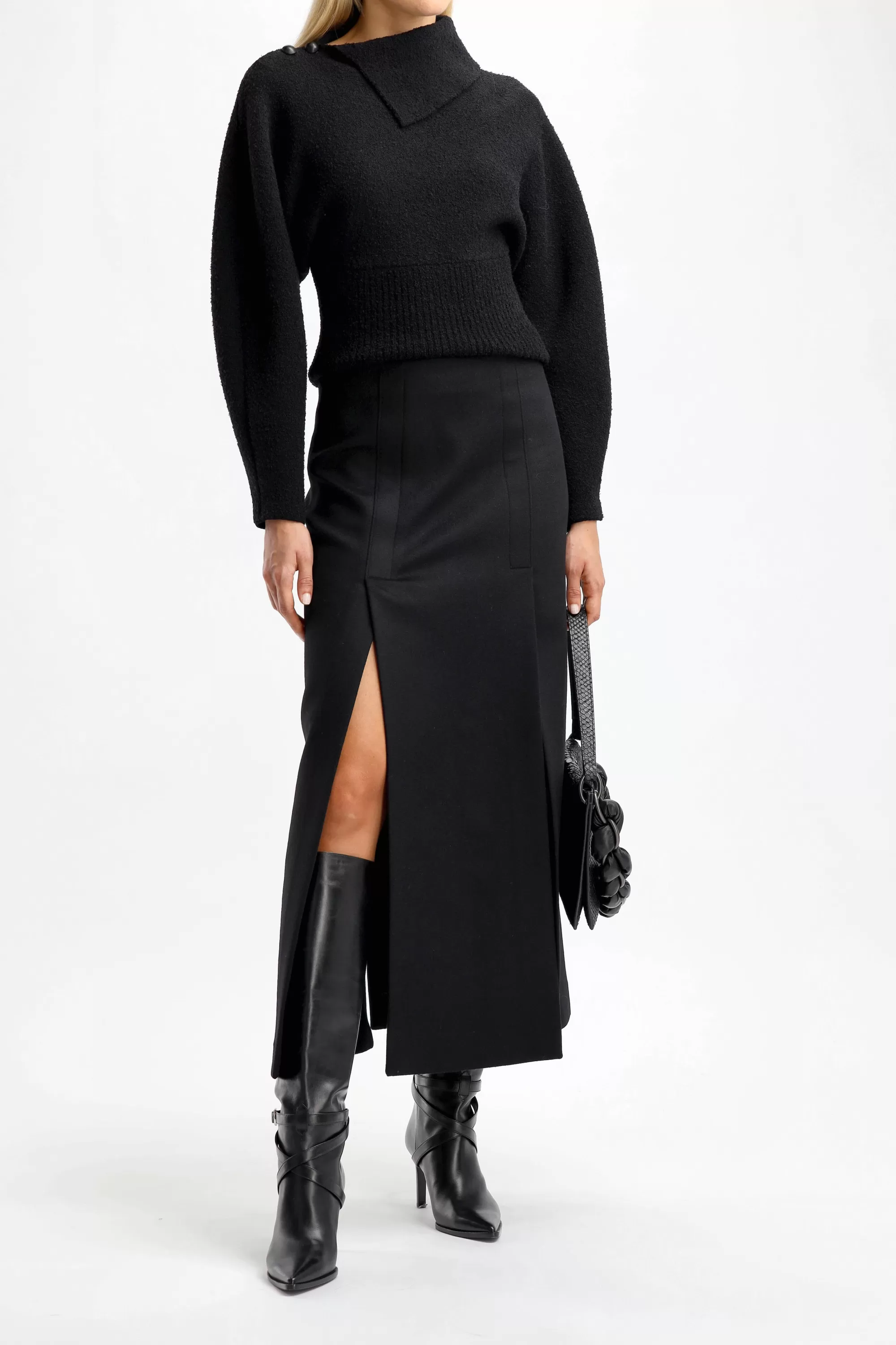 Frauen Proenza Schouler Rock Wool Felt In Schwarz