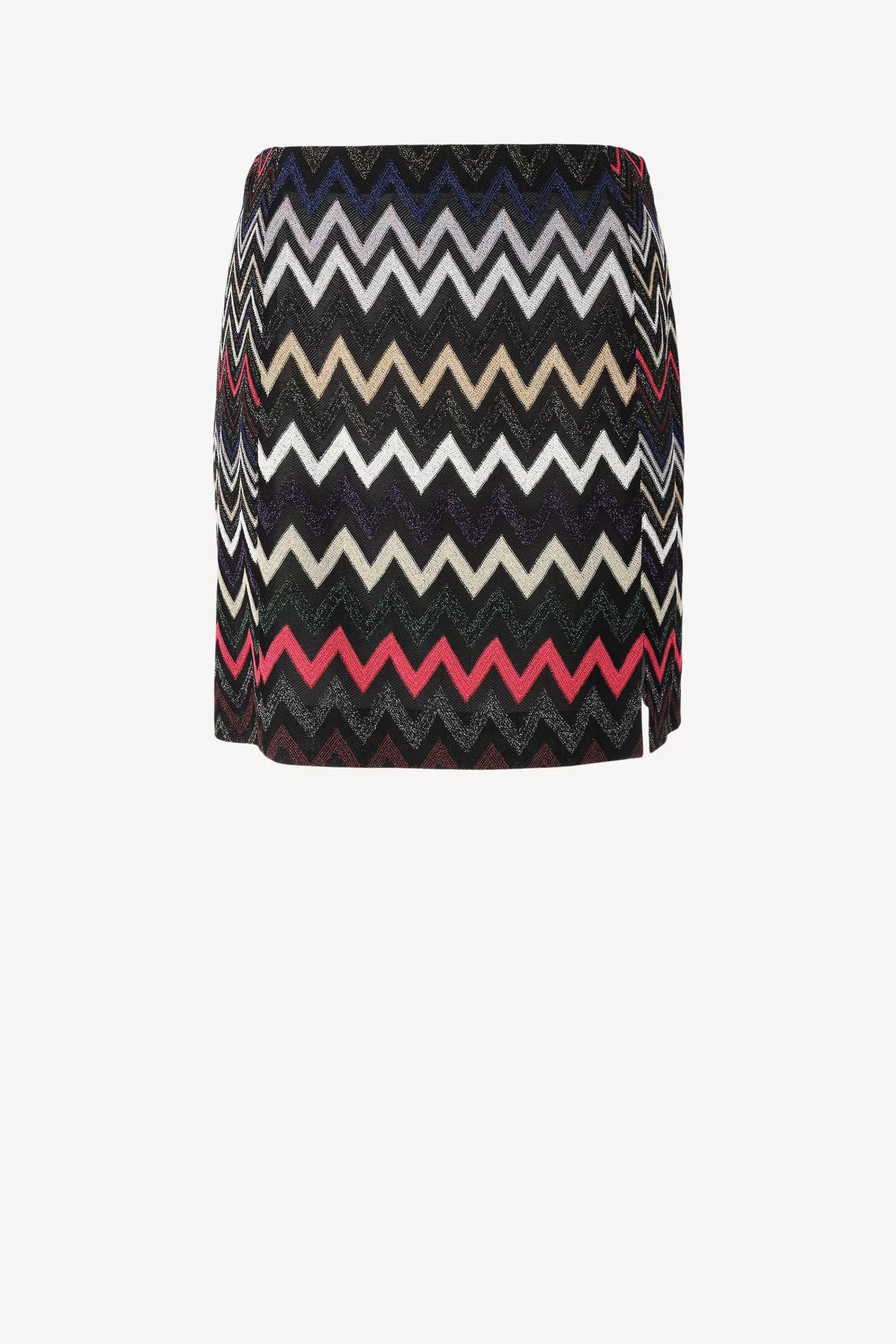 Frauen Missoni Rock Zick-Zack In Lame Schwarz