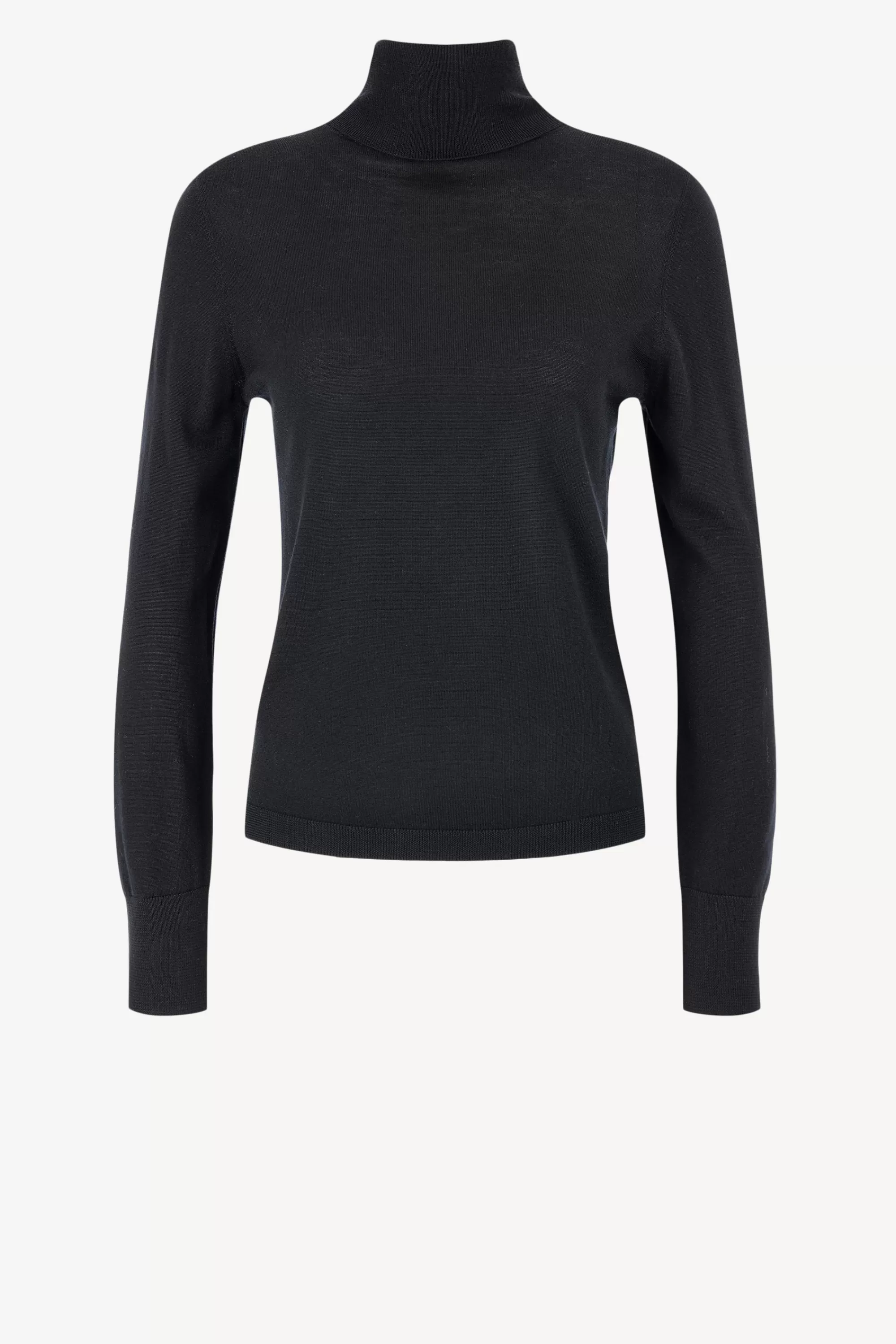 Frauen Allude Rollkragenpullover Fitted In Schwarz