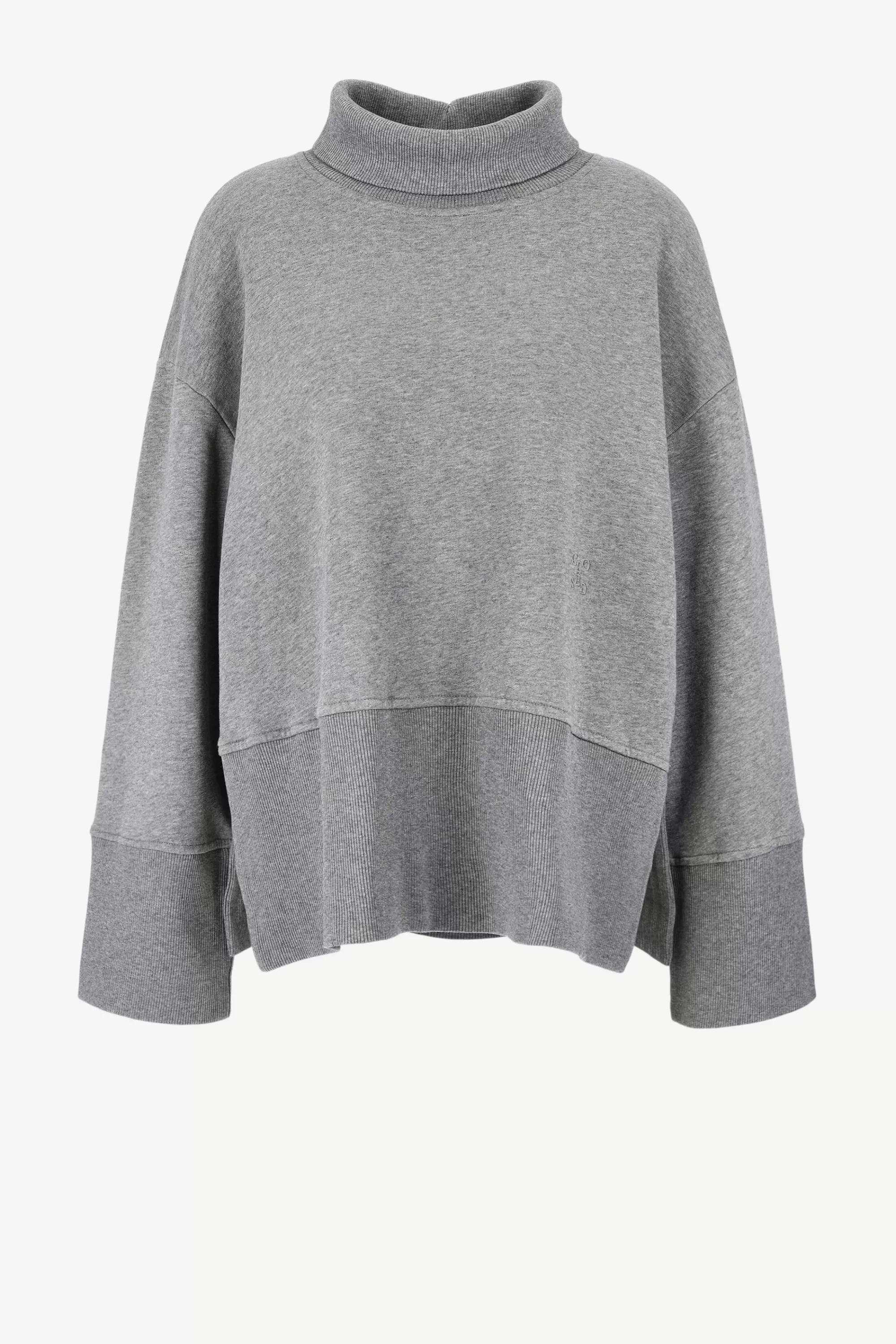 Frauen Closed Rollkragenpullover In Grey Heather