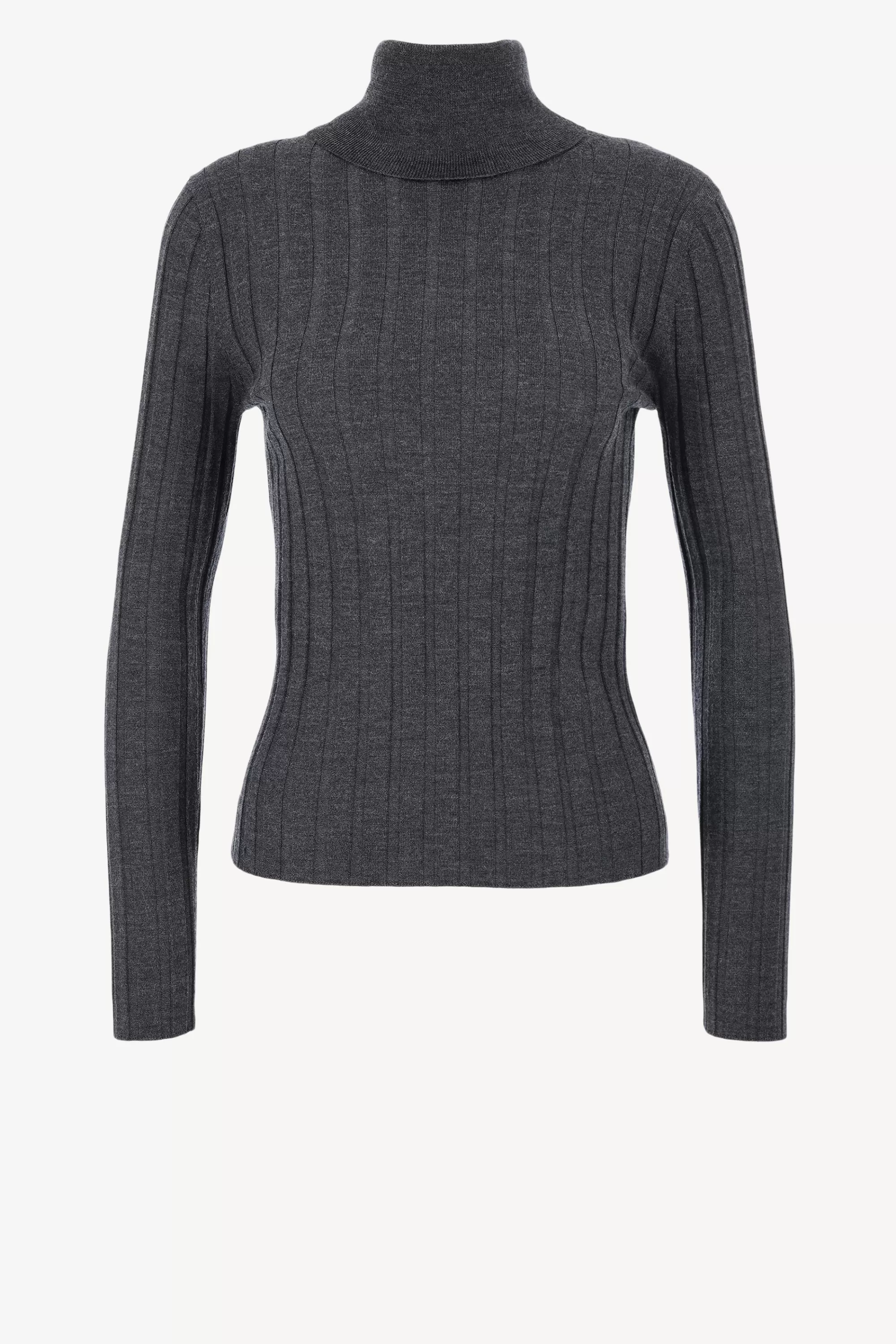 Frauen Allude Rollkragenpullover Ripped In Graublau