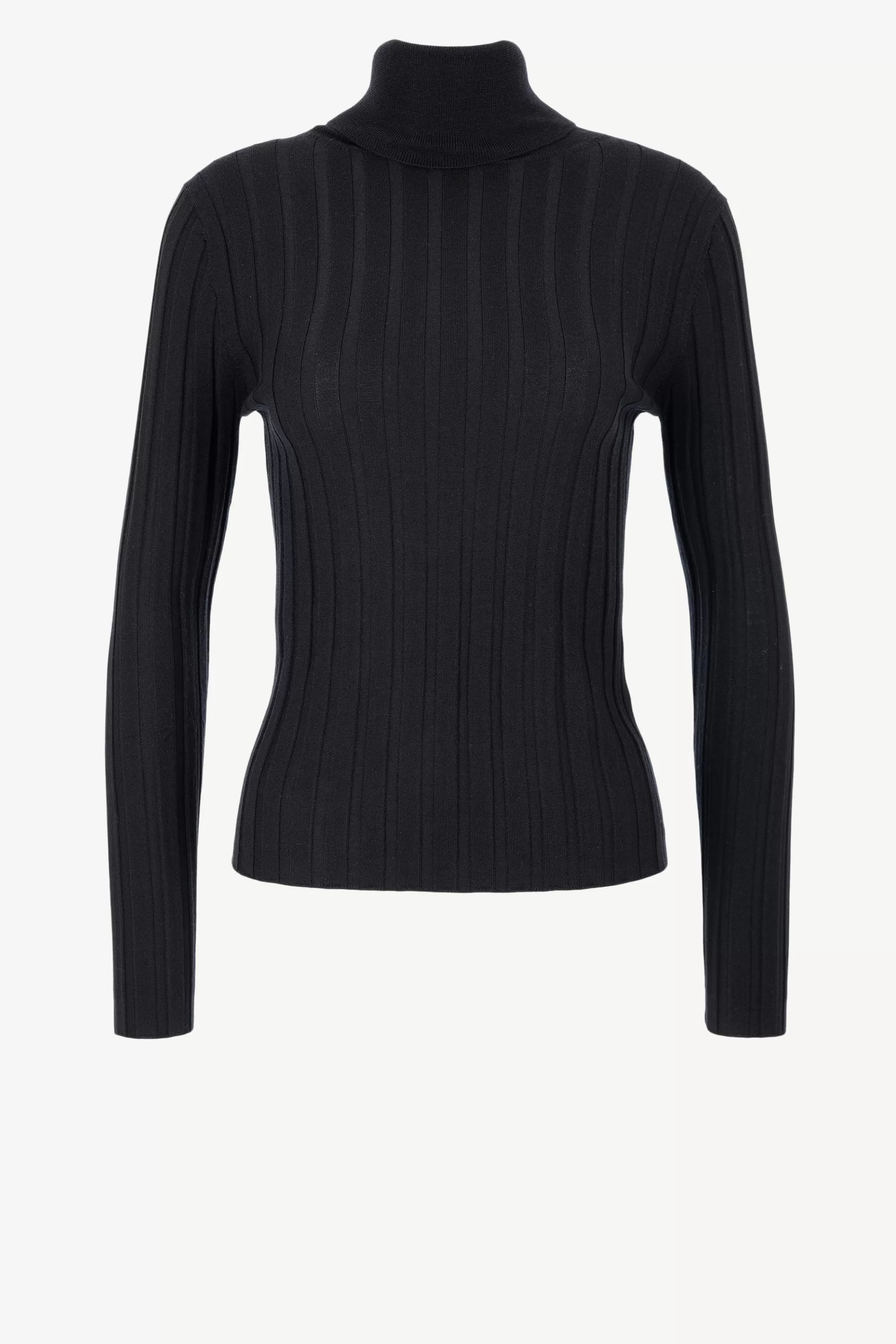 Frauen Allude Rollkragenpullover Ripped In Schwarz