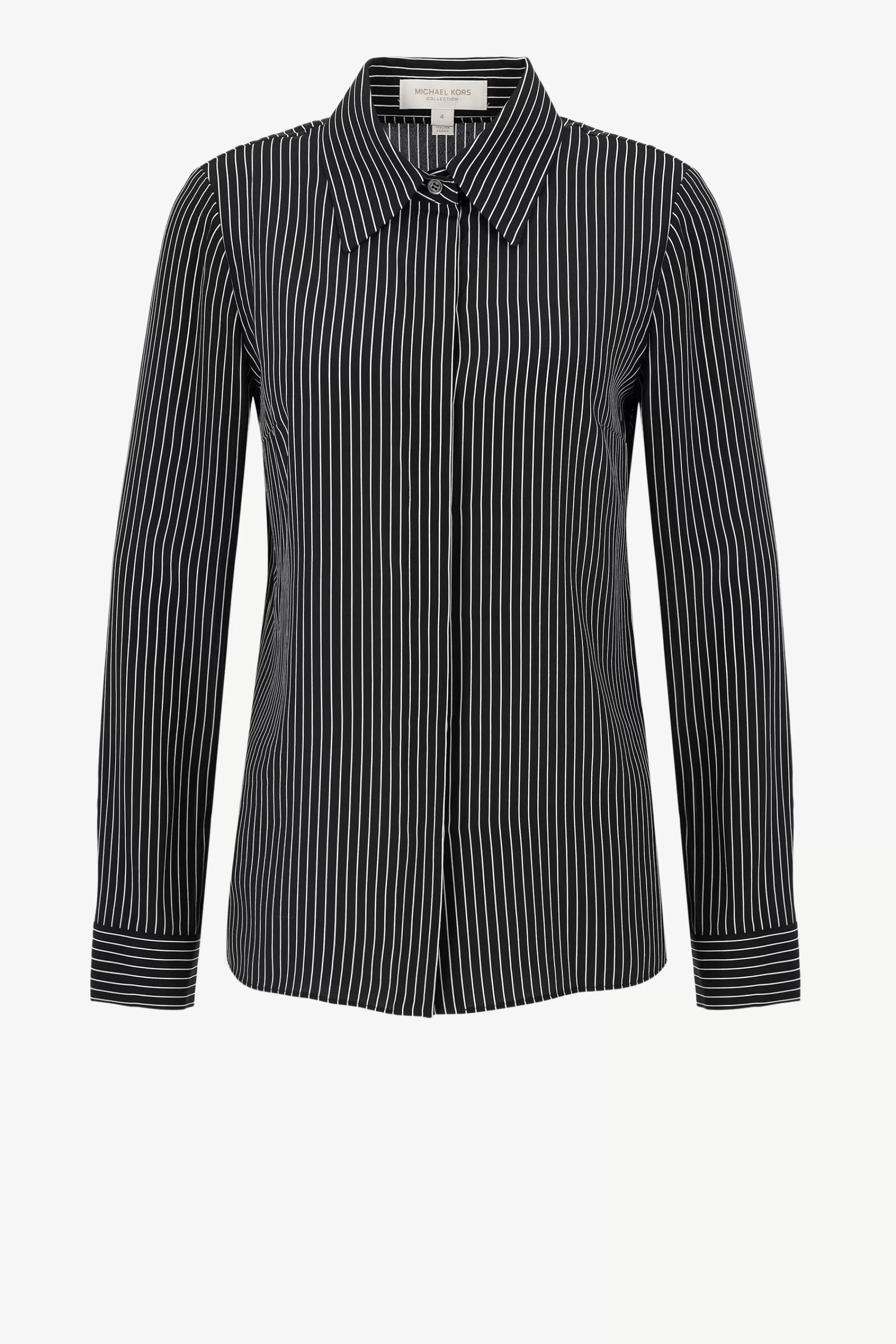 Frauen Michael Kors Collection Seidenbluse Hansen In Schwarz/Weis